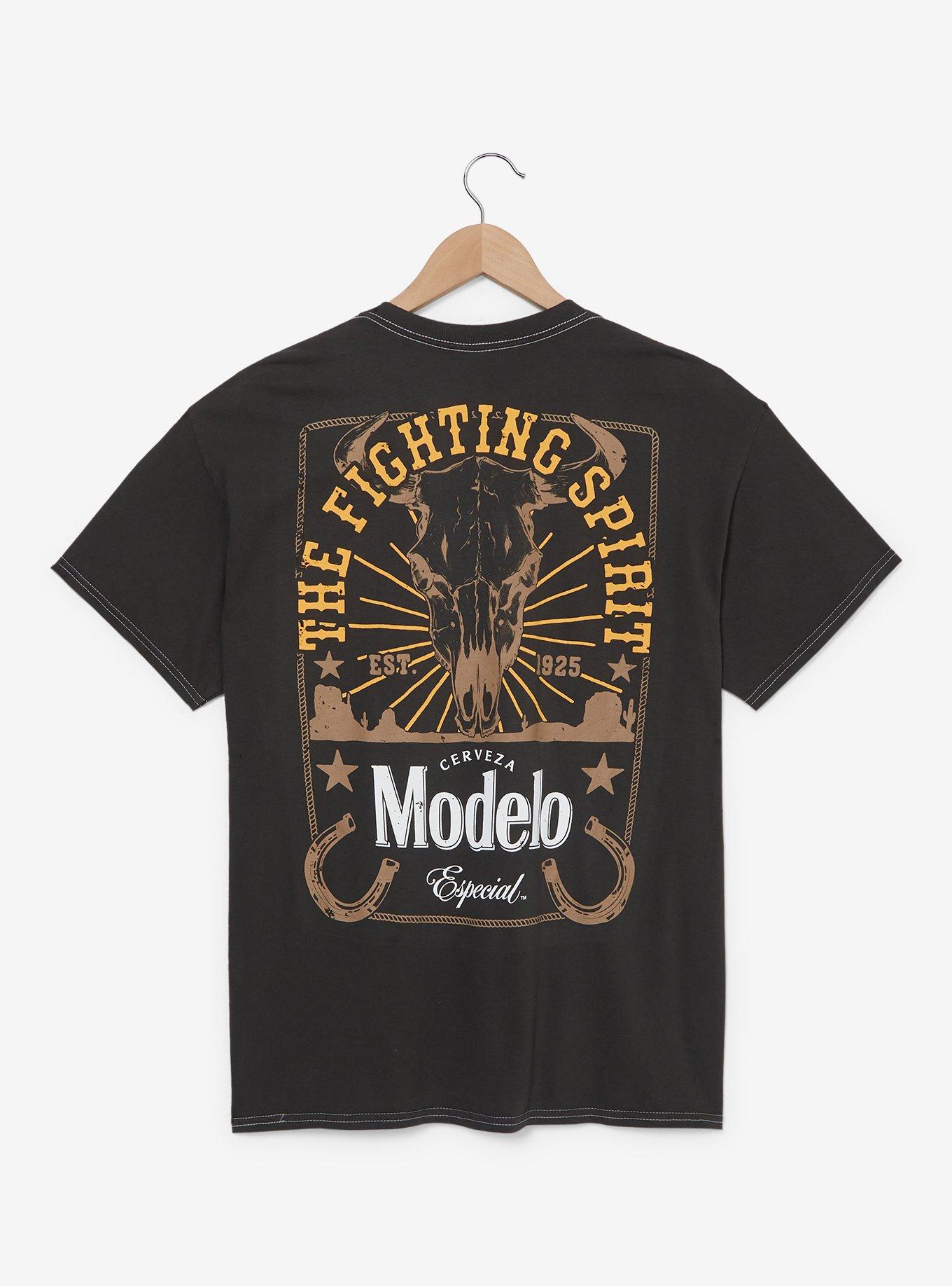 Modelo The Fighting Spirit T-Shirt &mdash; BoxLunch Exclusive, GREY, alternate