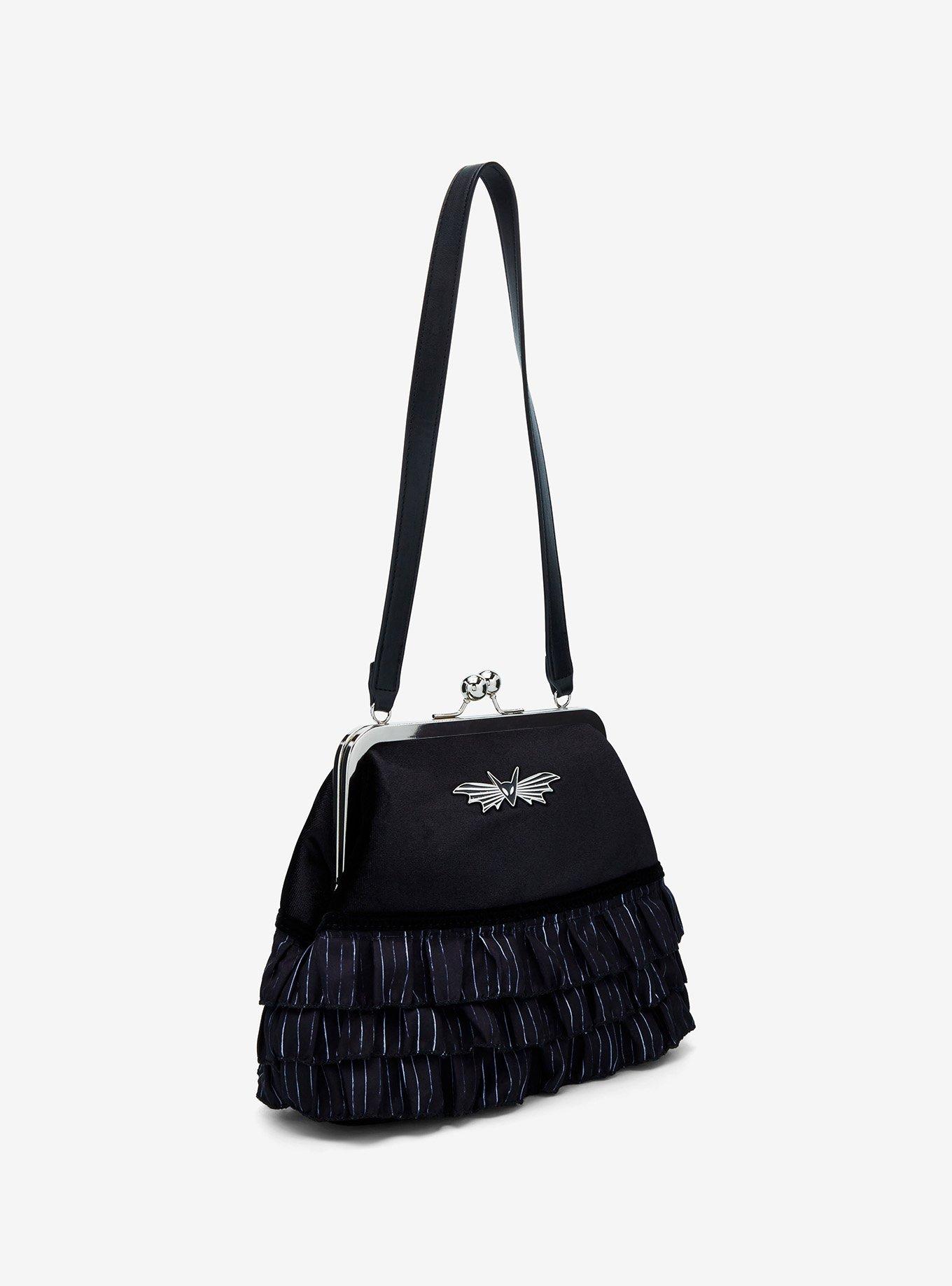 Her Universe The Nightmare Before Christmas Jack Pinstripe Ruffle Handbag, , hi-res