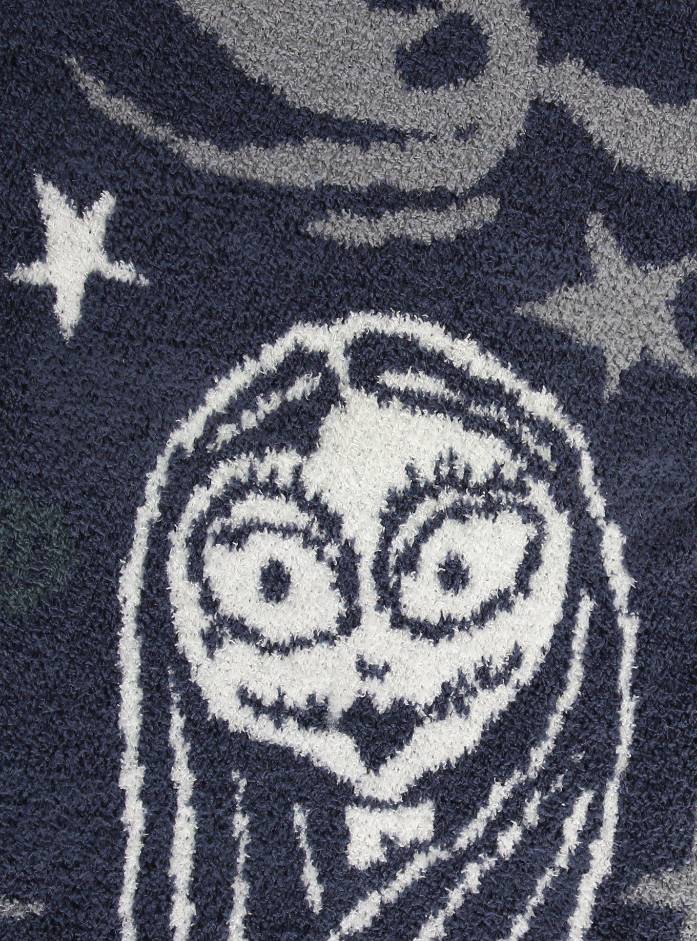 Disney The Nightmare Before Christmas Jack & Sally Allover Print Feather Knit Throw, , alternate