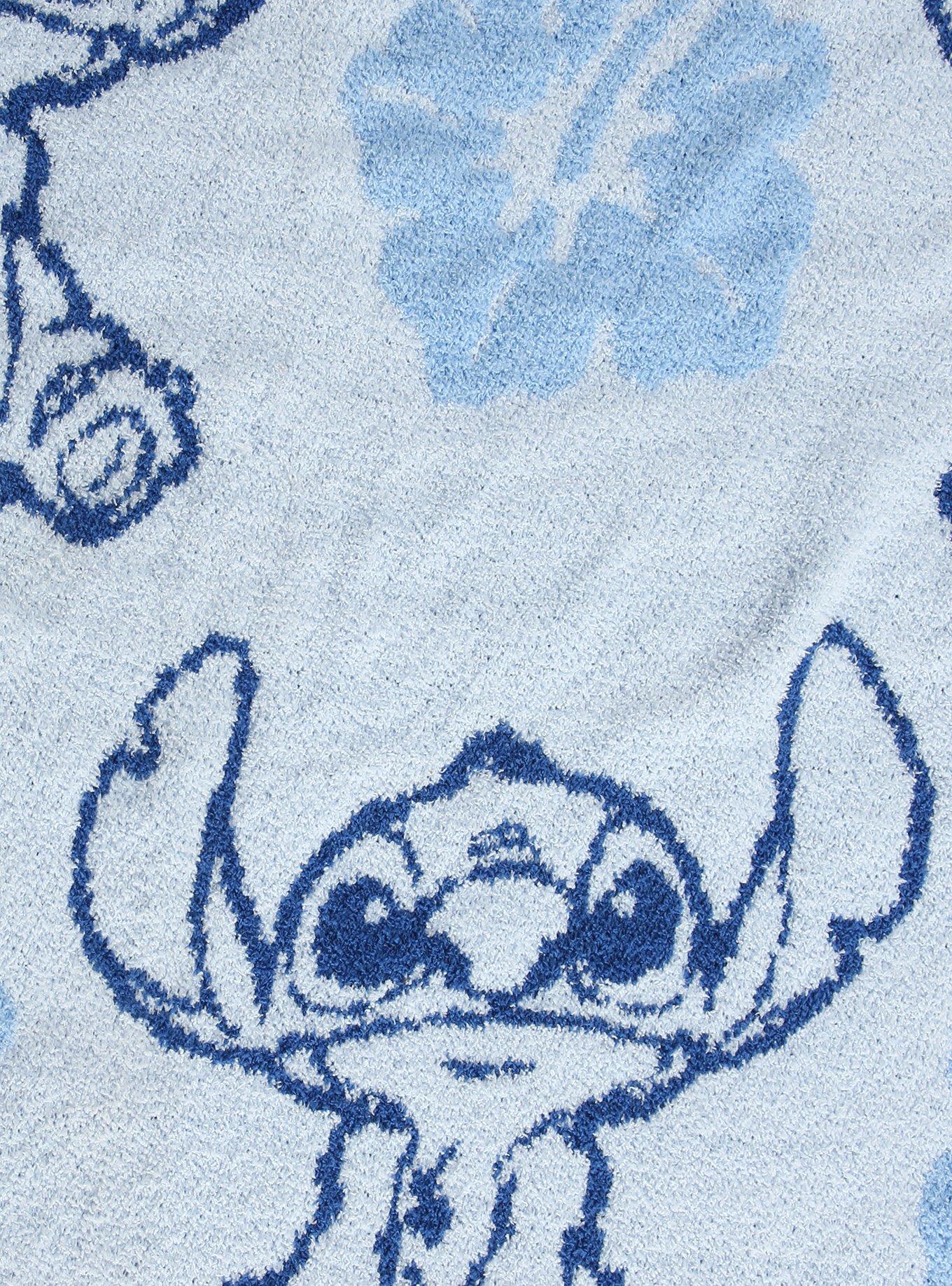 Disney Lilo & Stitch Hibiscus Stitch Feather Knit Throw, , alternate