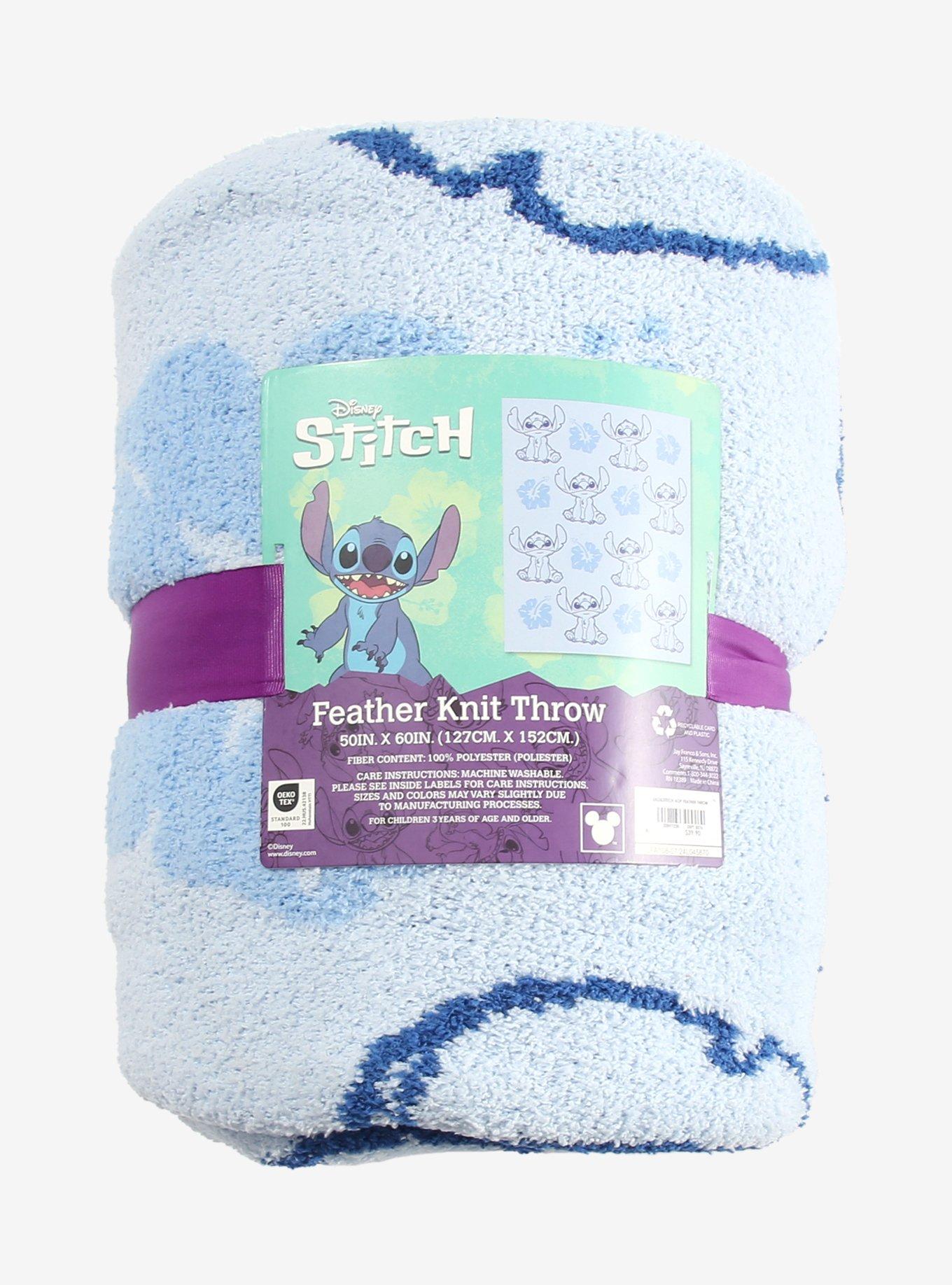 Disney Lilo & Stitch Hibiscus Stitch Feather Knit Throw, , alternate