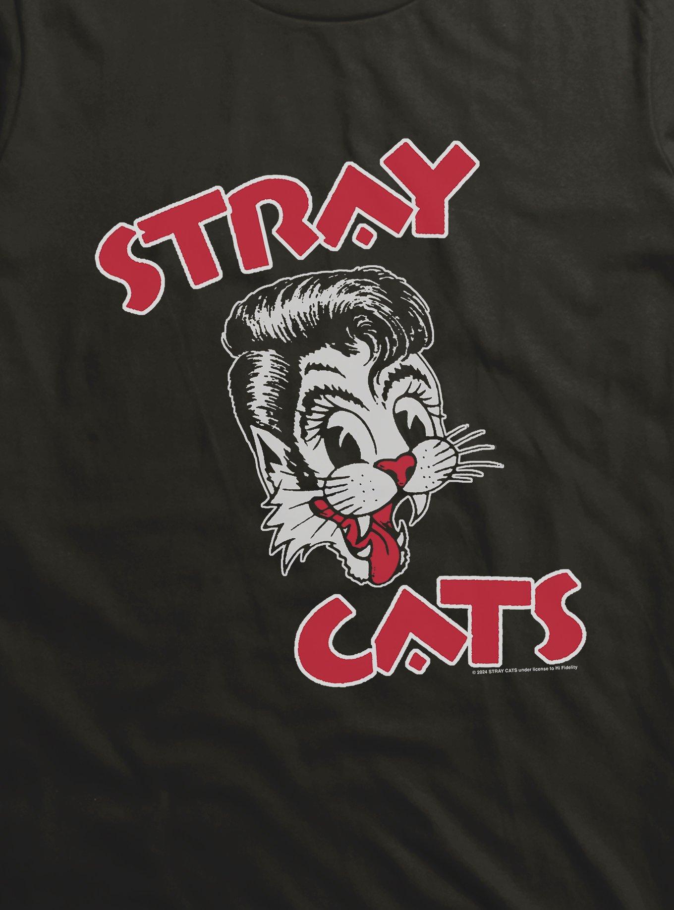 Stray Cats Cat Head Logo T-Shirt, , hi-res