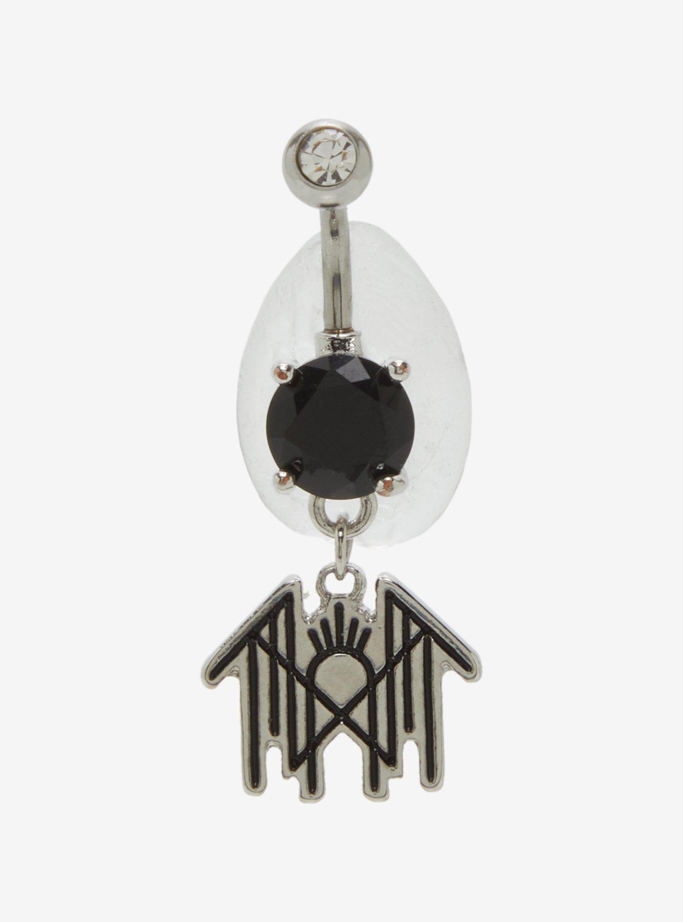 Steel Sleep Token Logo Navel Barbell, , hi-res