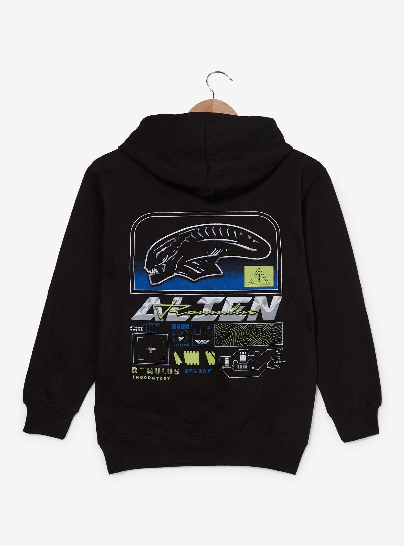 Alien: Romulus Xenomorph Hoodie &mdash; BoxLunch Exclusive, BLACK, alternate