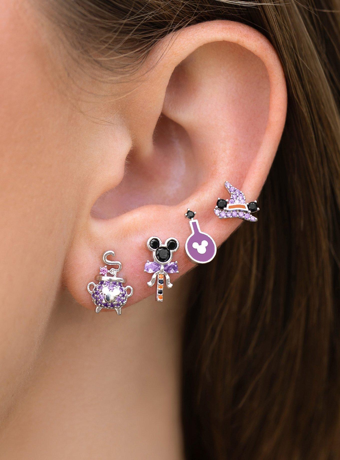 Disney X Girls Crew Mickey Mouse Witch Mismatch Earring Set, , hi-res