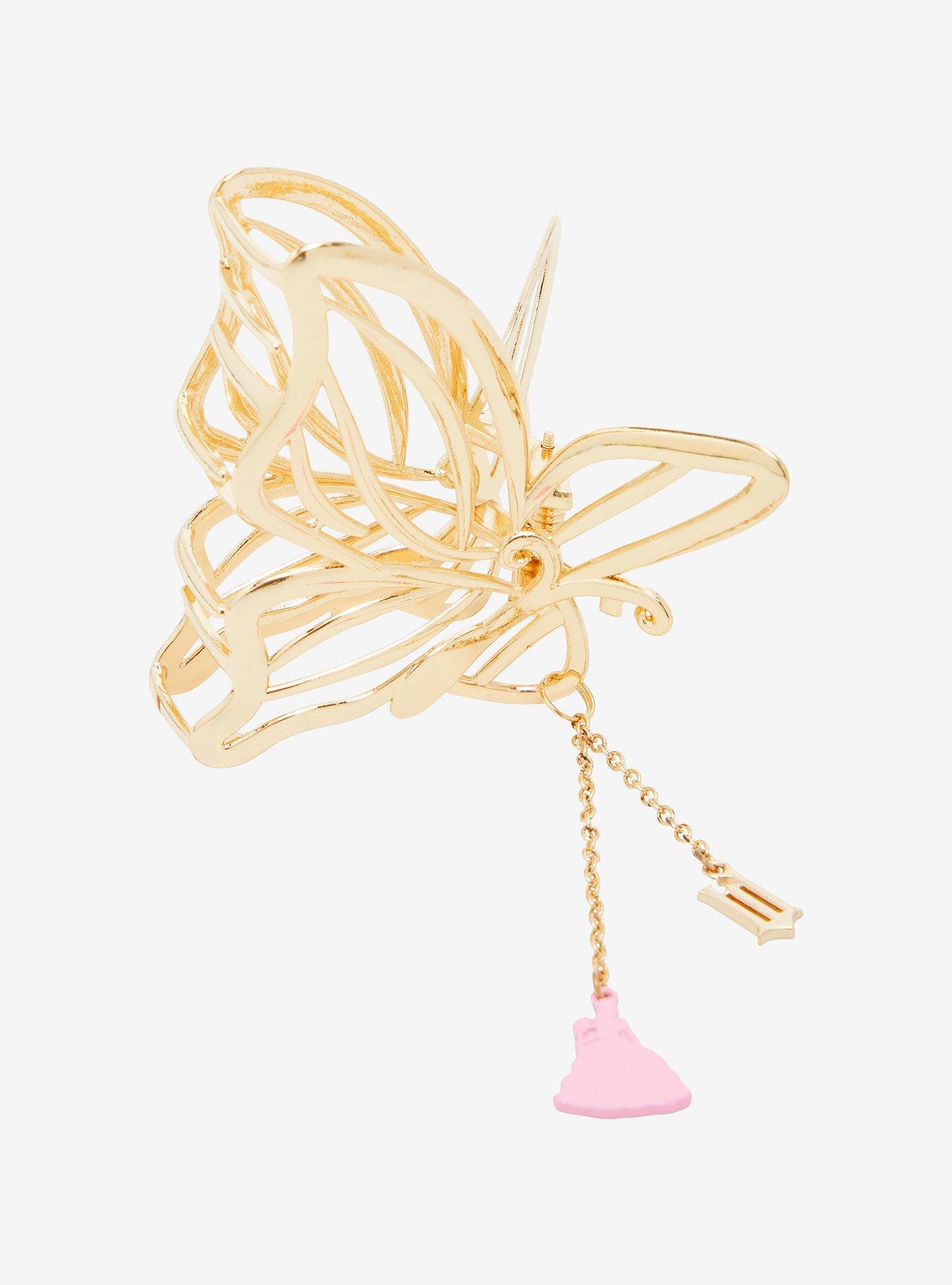 Wicked Glinda Gold Butterfly Claw Clip — BoxLunch Exclusive, , alternate