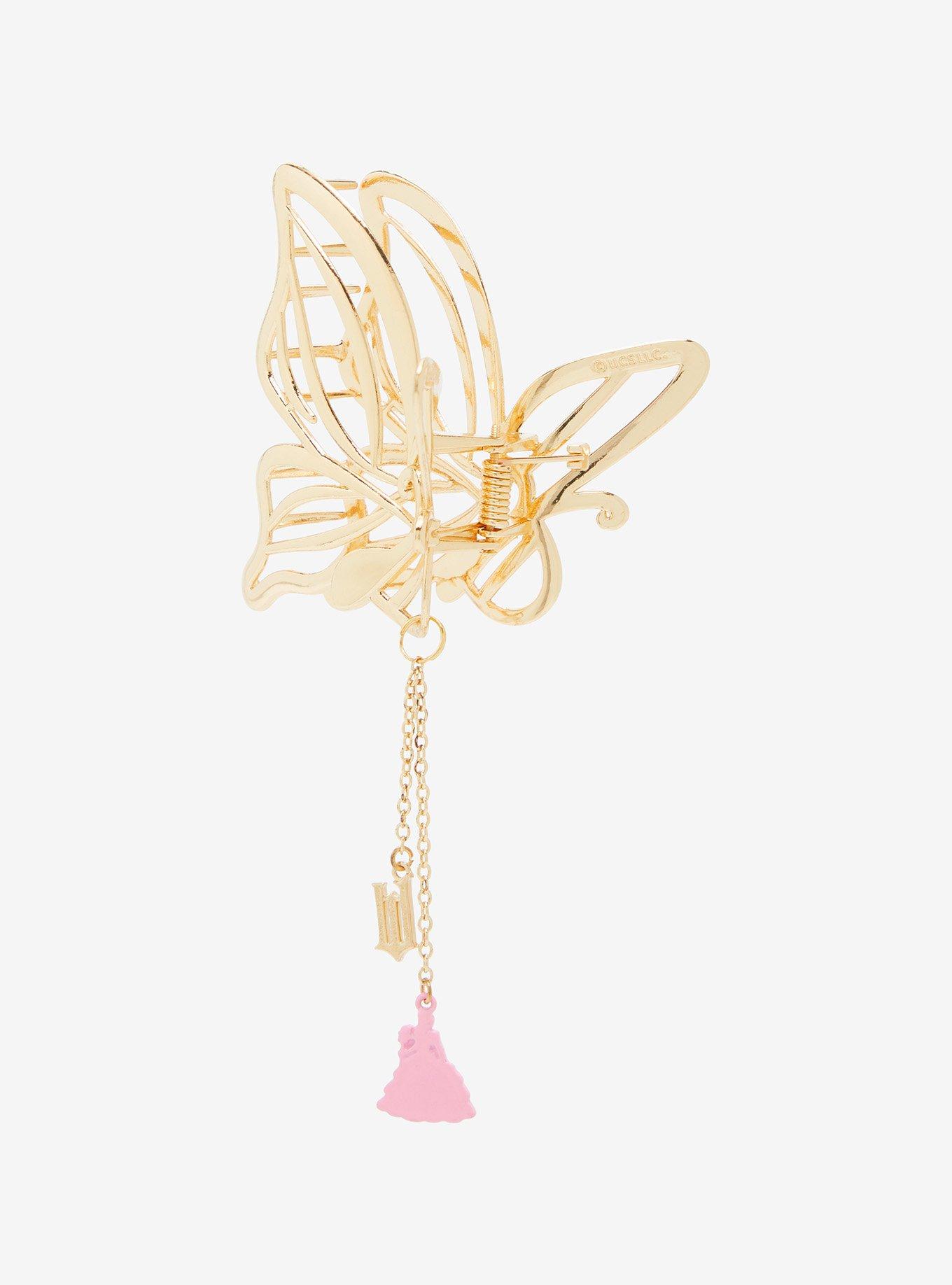 Wicked Glinda Gold Butterfly Claw Clip — BoxLunch Exclusive, , alternate