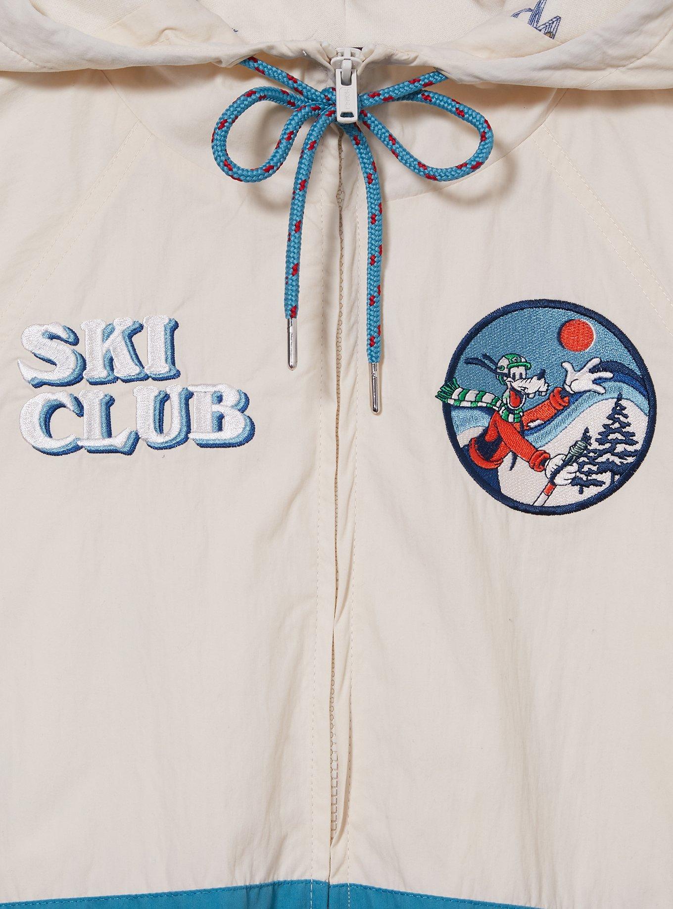 Our Universe Disney Mickey & Friends Goofy Ski Club Color-Block Windbreaker Jacket, , hi-res