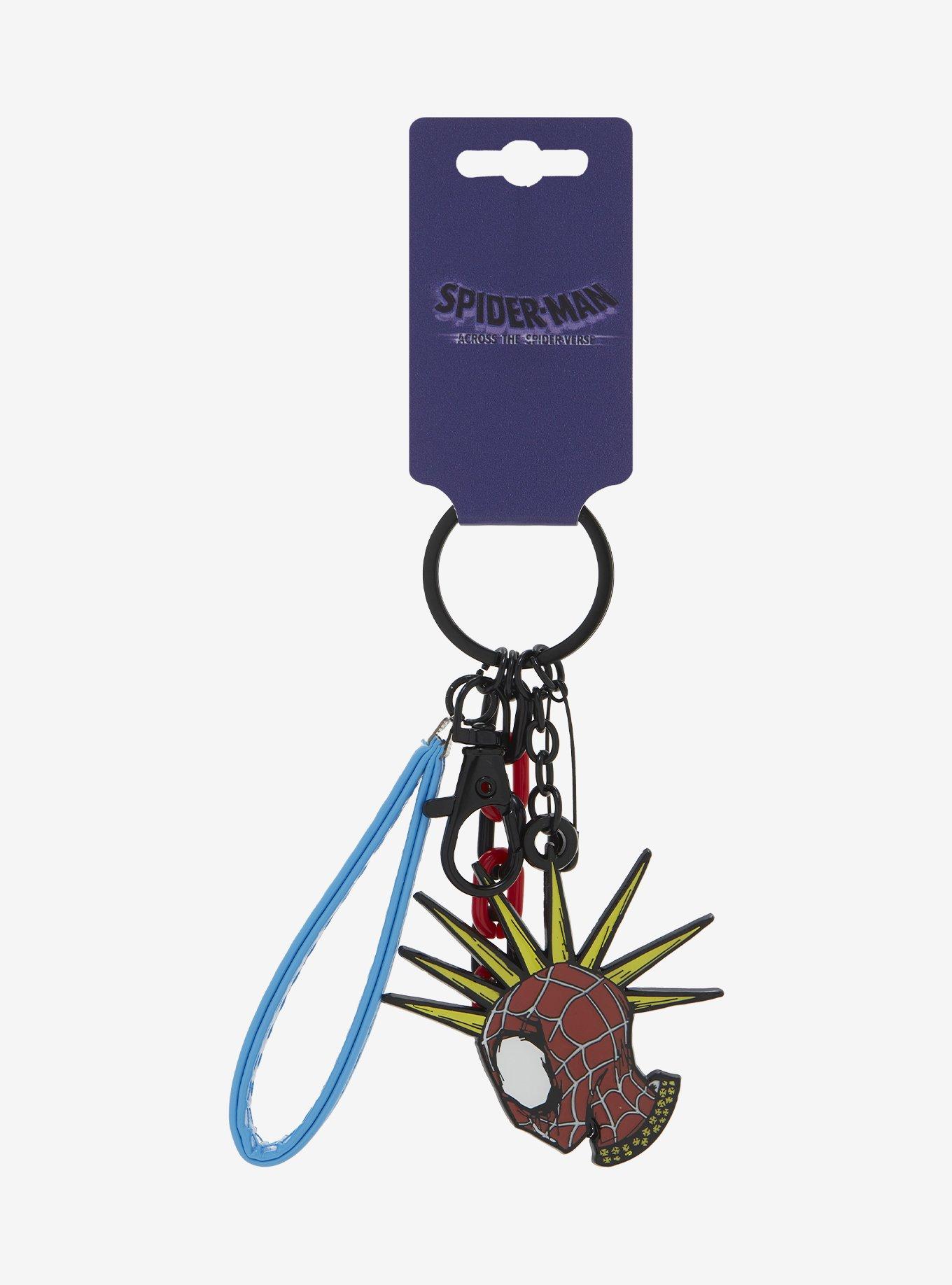 国内で当店のみ Imdelusion - Multi-Charm Punk Keychain Marvel Spider-Man: Across the Spider-Verse Spider-Punk Multi