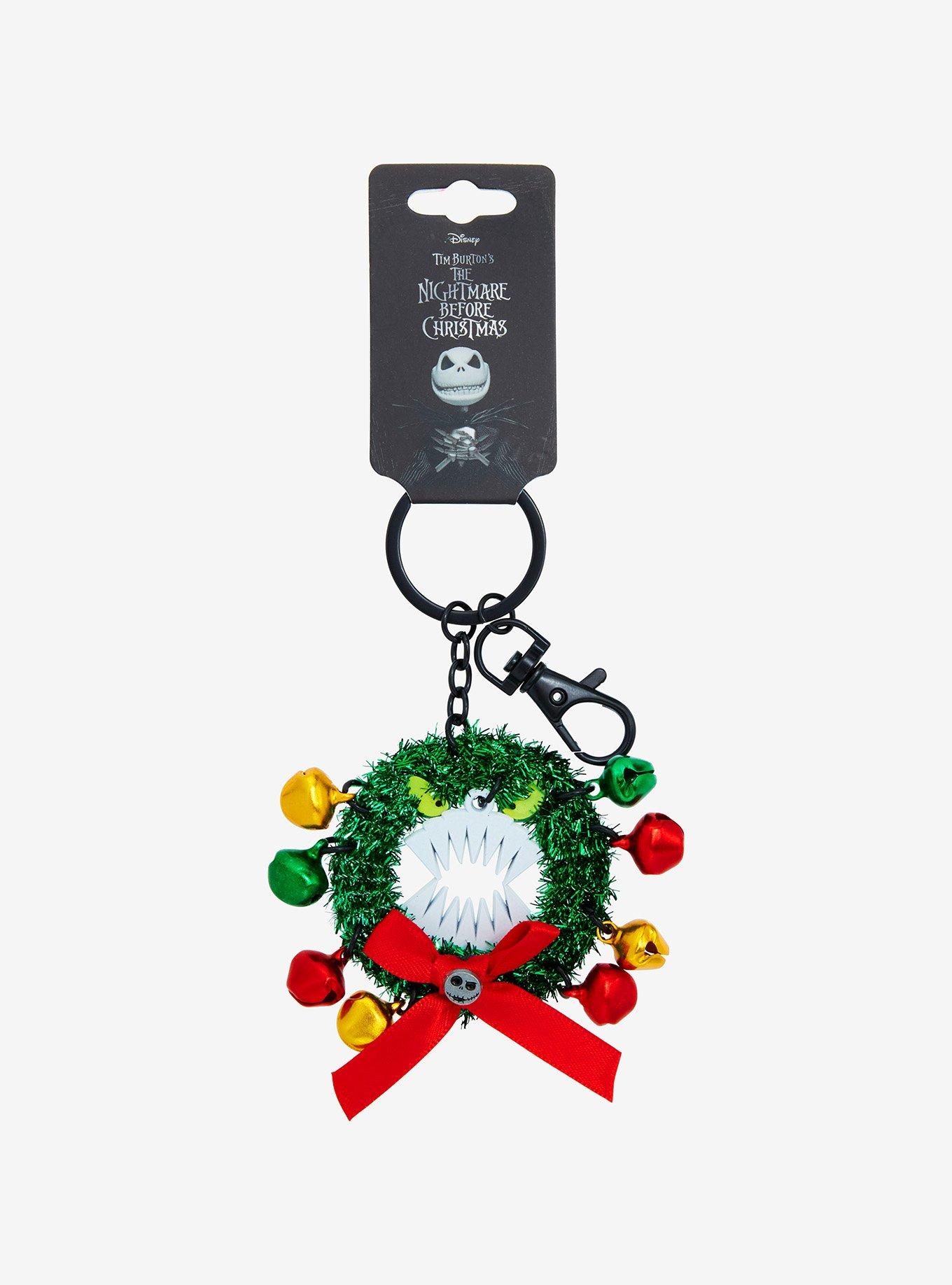 Disney The Nightmare Before Christmas Wreath Figural Keychain, , alternate