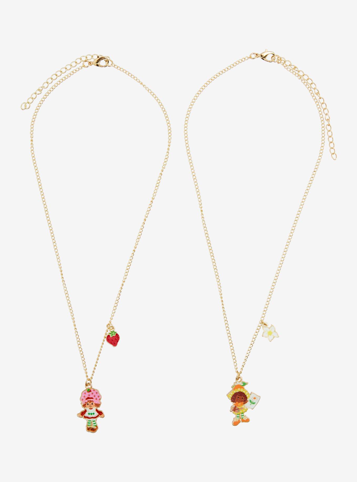 Strawberry Shortcake Orange Blossom and Strawberry Shortcake Bestie Necklace Set, , hi-res