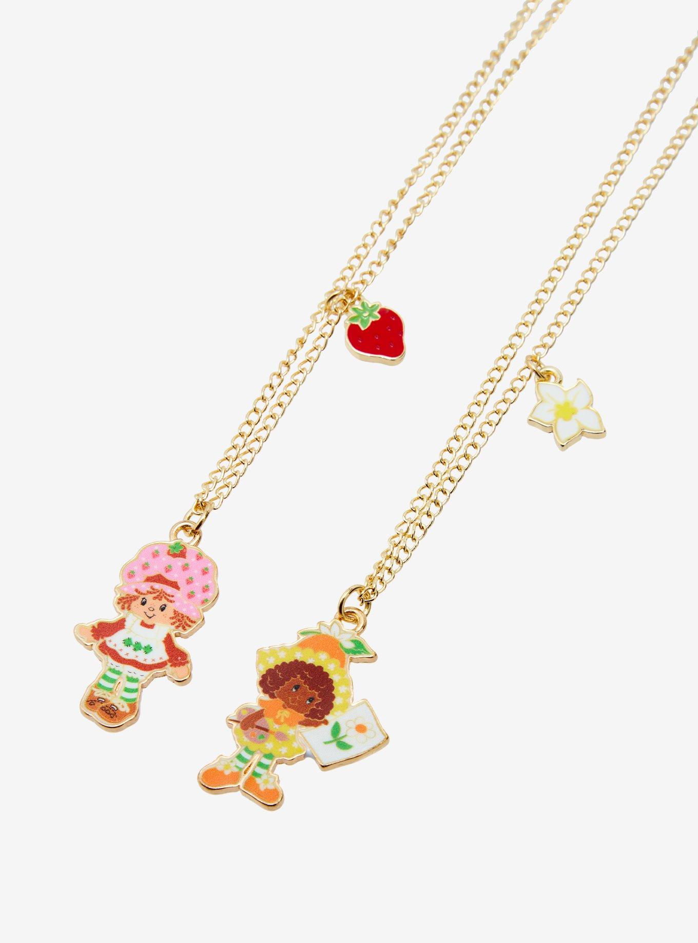 Strawberry Shortcake Orange Blossom and Strawberry Shortcake Bestie Necklace Set, , alternate