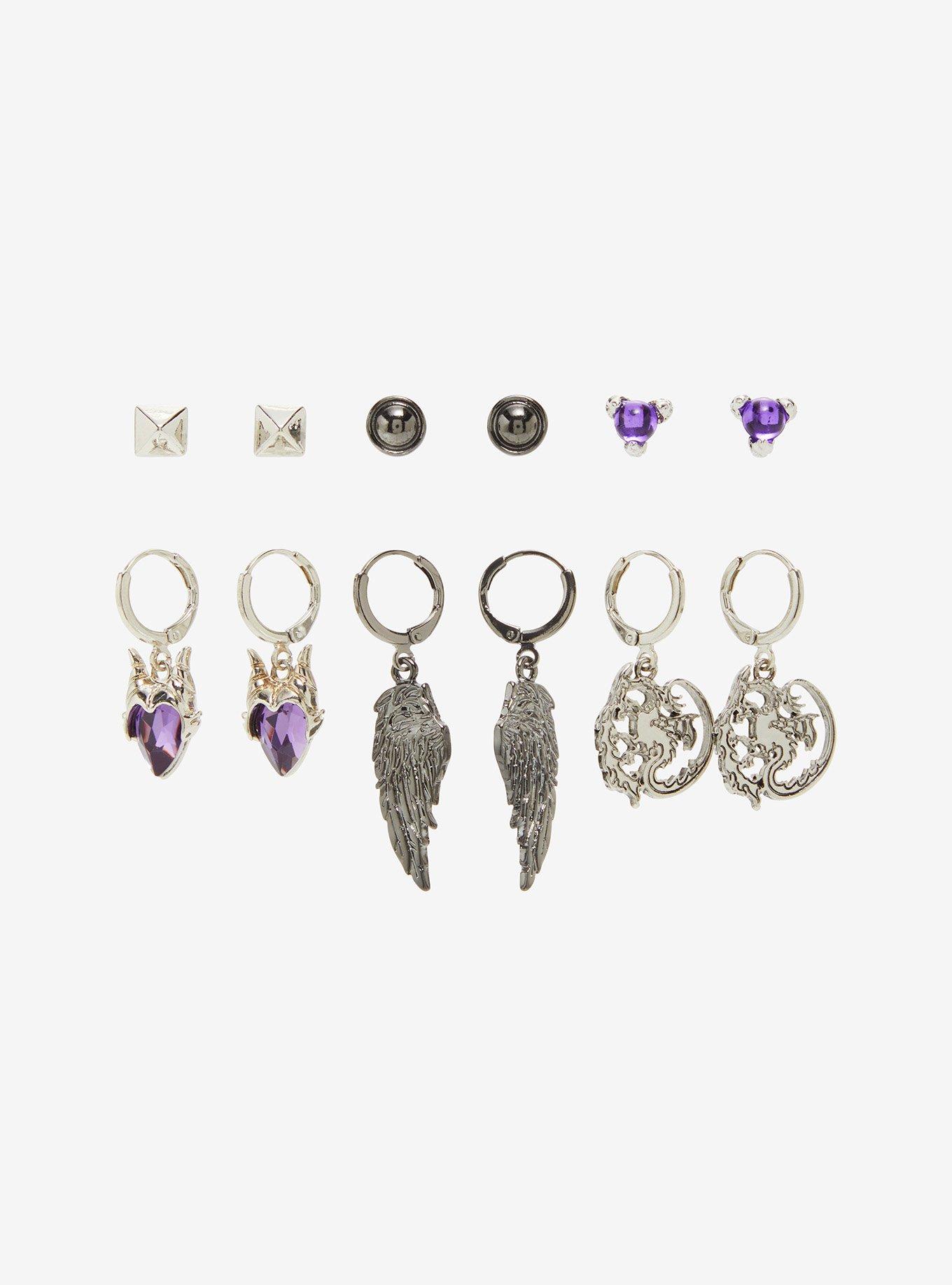 Disney Villains Maleficent Earring Set — BoxLunch Exclusive, , hi-res