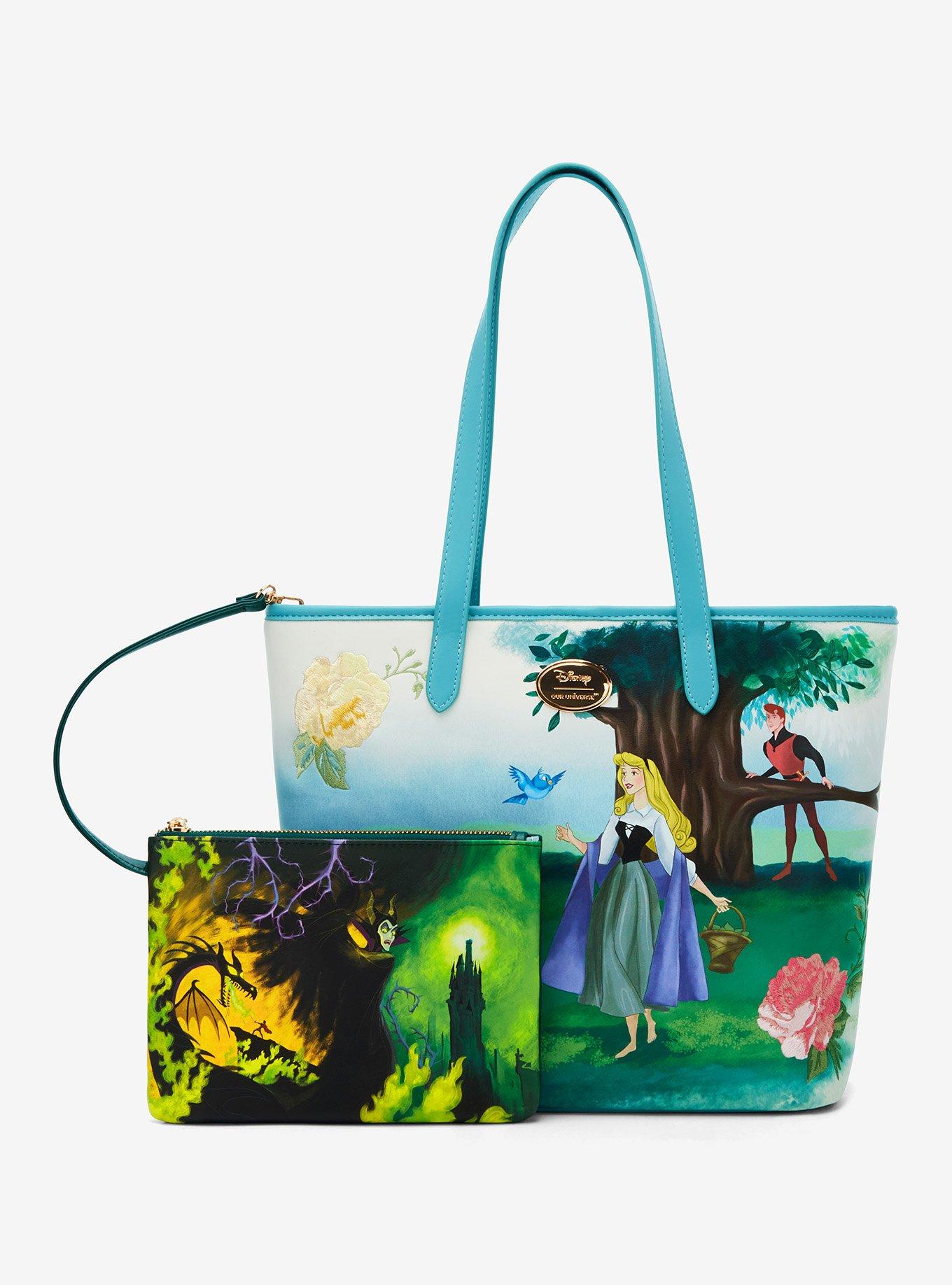 Our Universe Disney Sleeping Beauty Aurora Woods Handbag with Maleficent Wristlet, , hi-res