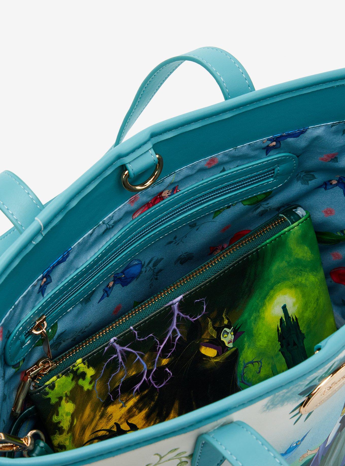 Our Universe Disney Sleeping Beauty Aurora Woods Handbag with Maleficent Wristlet, , alternate
