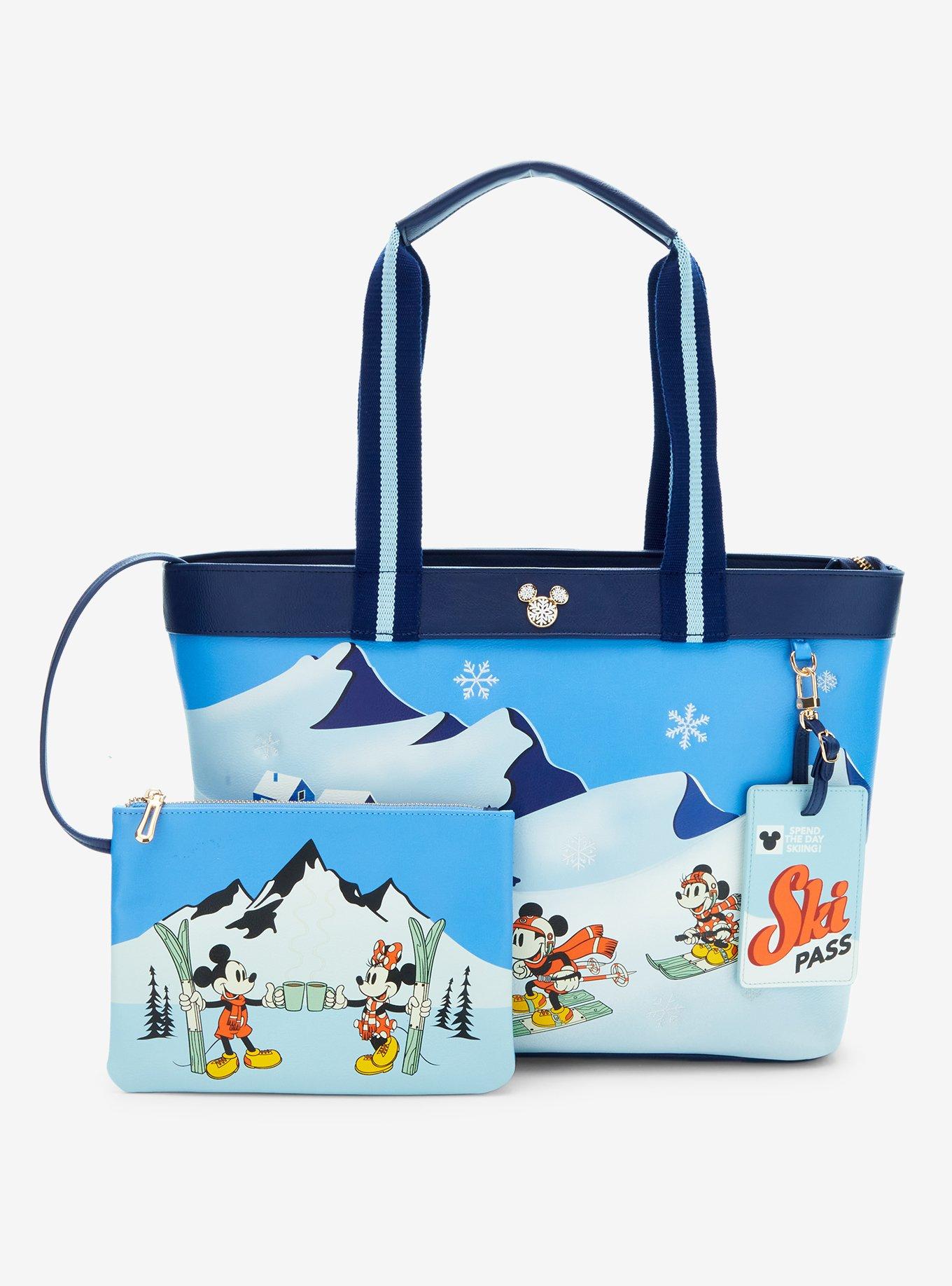 Our Universe Disney Mickey Mouse & Friends Ski Tote Bag with Wristlet Pouch, , hi-res