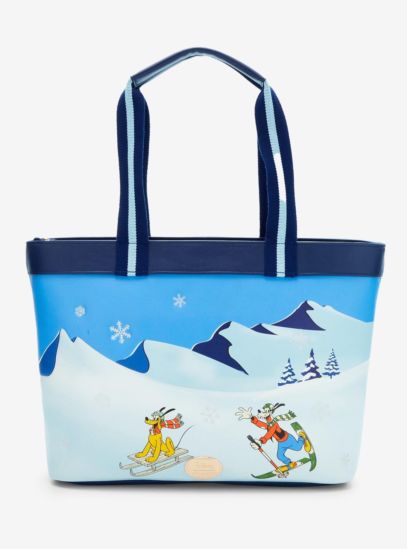 Our Universe Disney Mickey Mouse & Friends Ski Tote Bag with Wristlet Pouch, , alternate