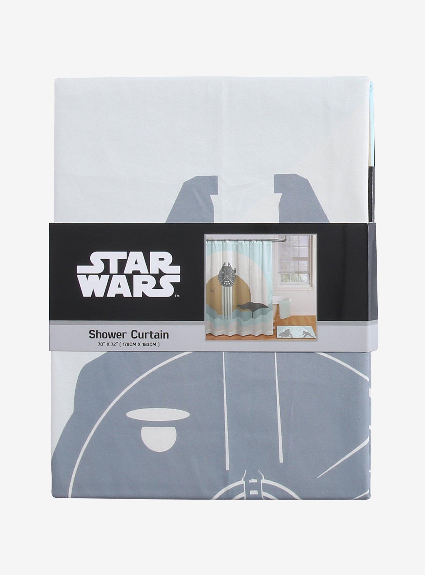 Star Wars Millennium Falcon Scenic Shower Curtain, , hi-res