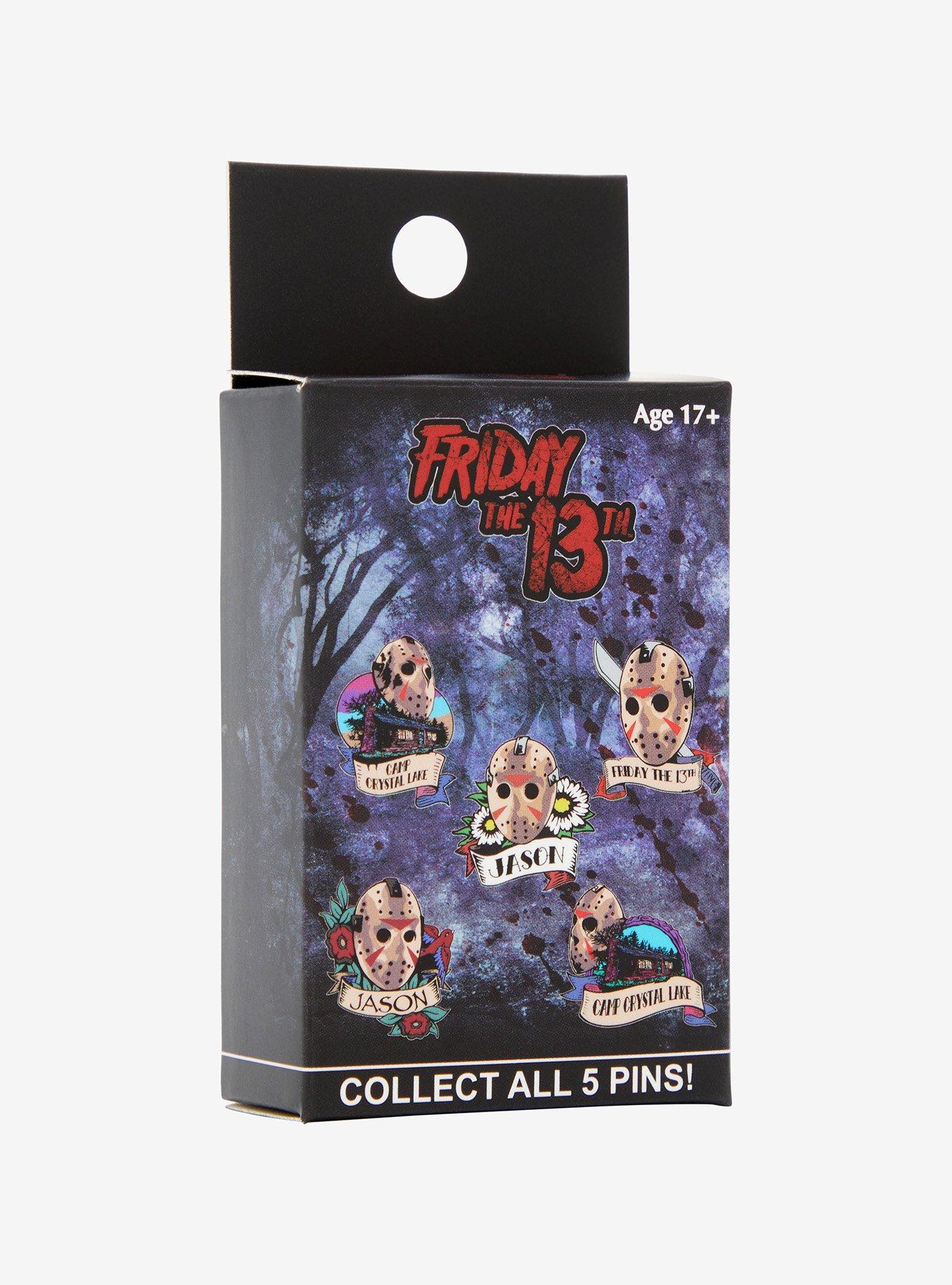 Friday the 13th Jason Voorhees Tattoo Art Mask Blind Box Enamel Pin - BoxLunch Exclusive, , alternate