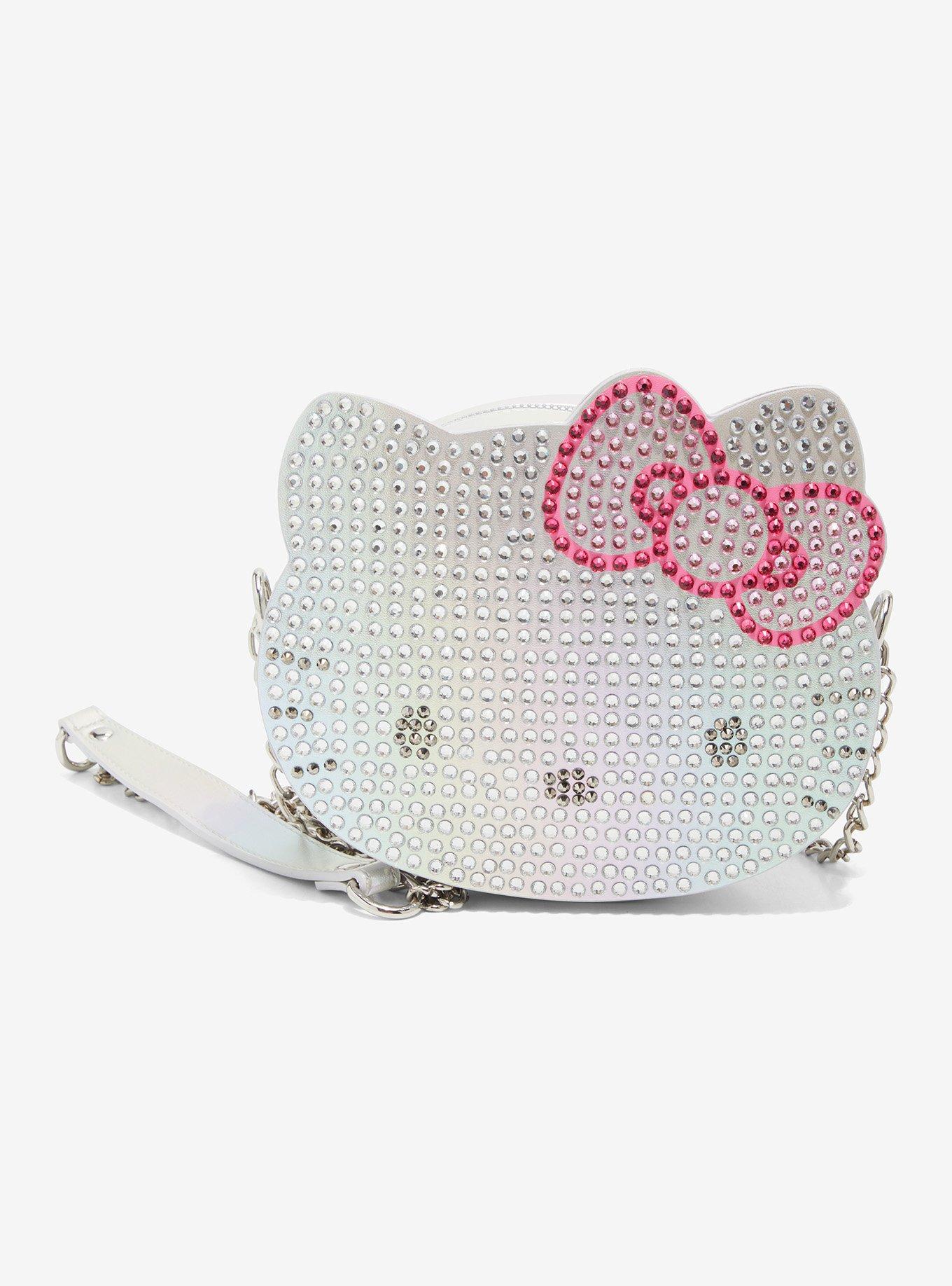 Shop Hello Kitty Rhinestone Face Crossbody Bag