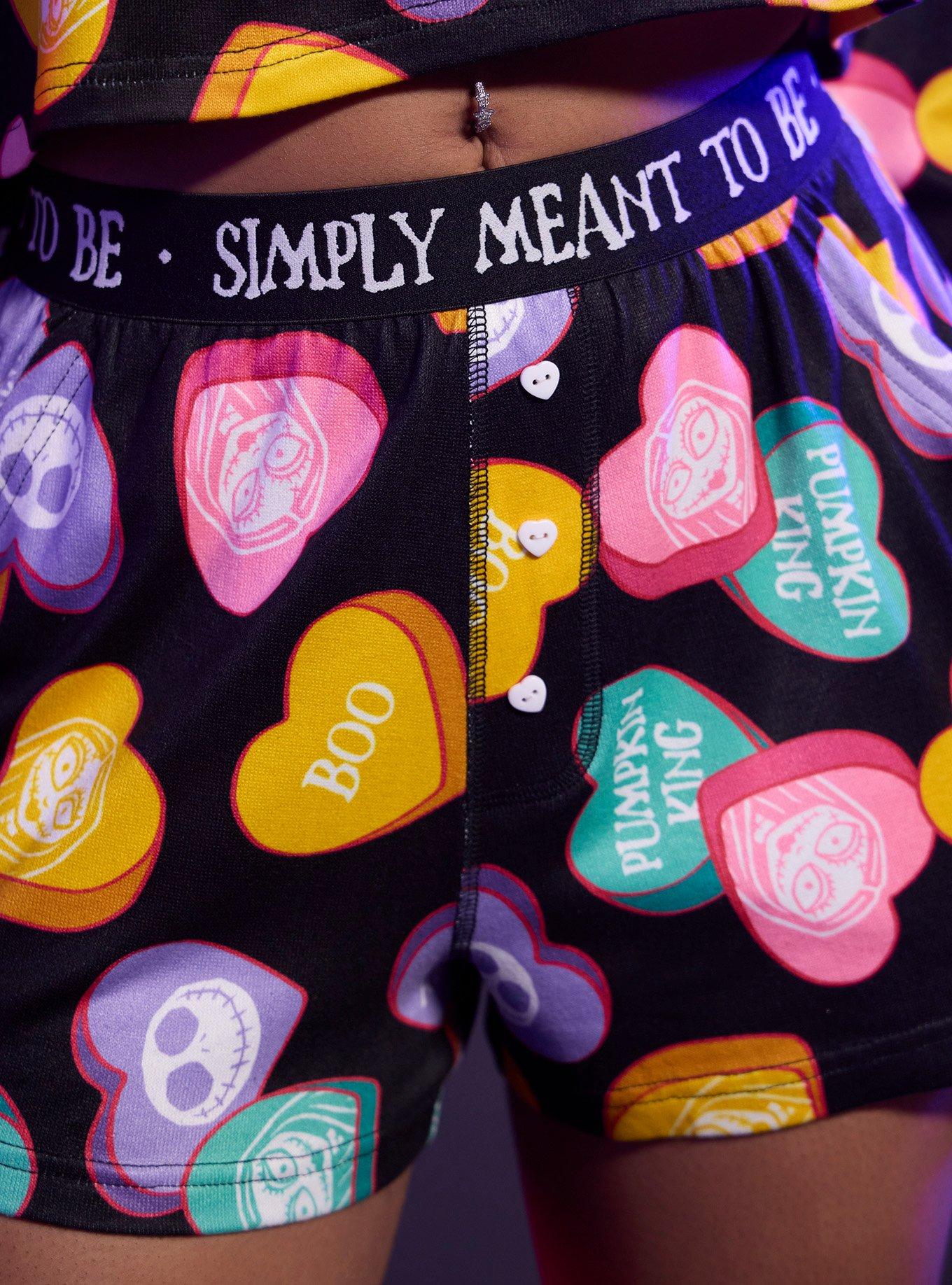 Her Universe The Nightmare Before Christmas Jack & Sally Hearts Girls Lounge Set, MULTI, alternate