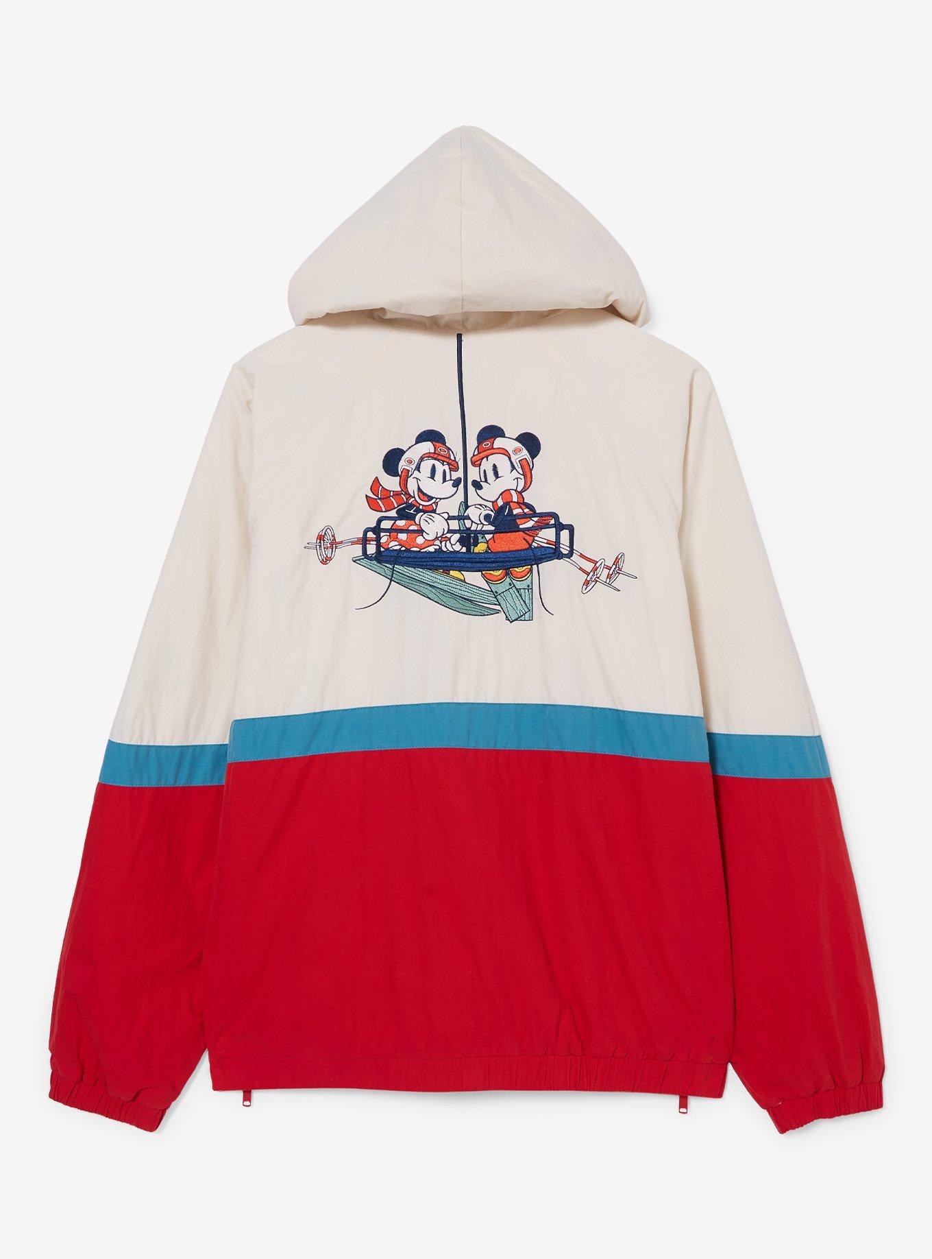 Our Universe Disney Mickey & Friends Goofy Ski Club Color Block Windbreaker Jacket — BoxLunch Exclusive, NATURAL, alternate