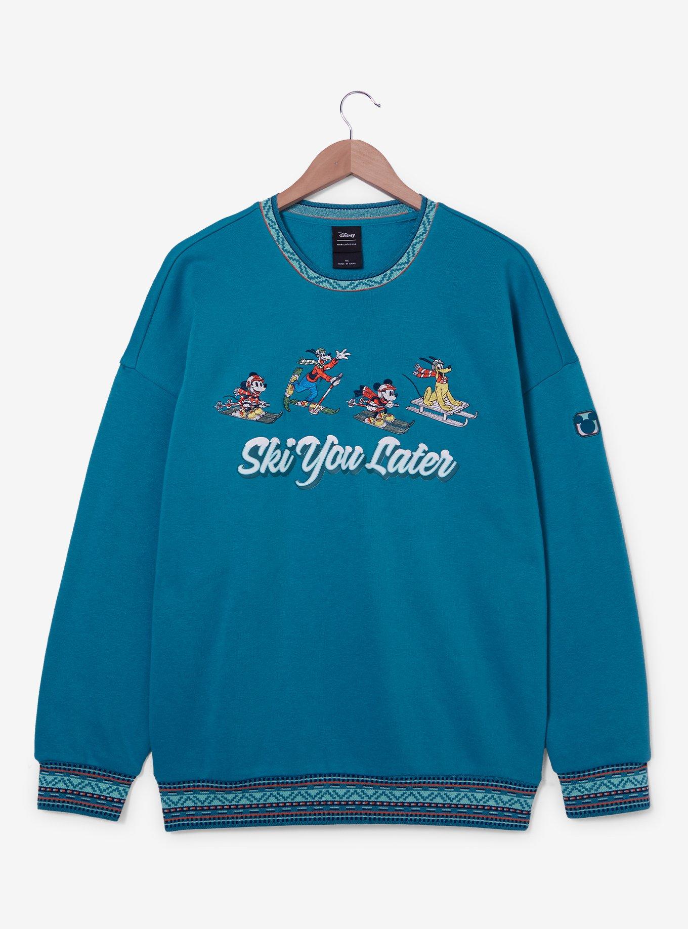 Our Universe Disney Mickey & Friends Ski You Later Crewneck - BoxLunch Exclusive, , hi-res