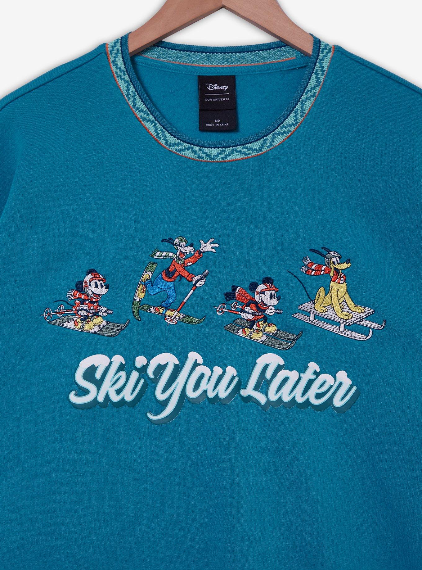 Our Universe Disney Mickey & Friends Ski You Later Crewneck - BoxLunch Exclusive, , alternate