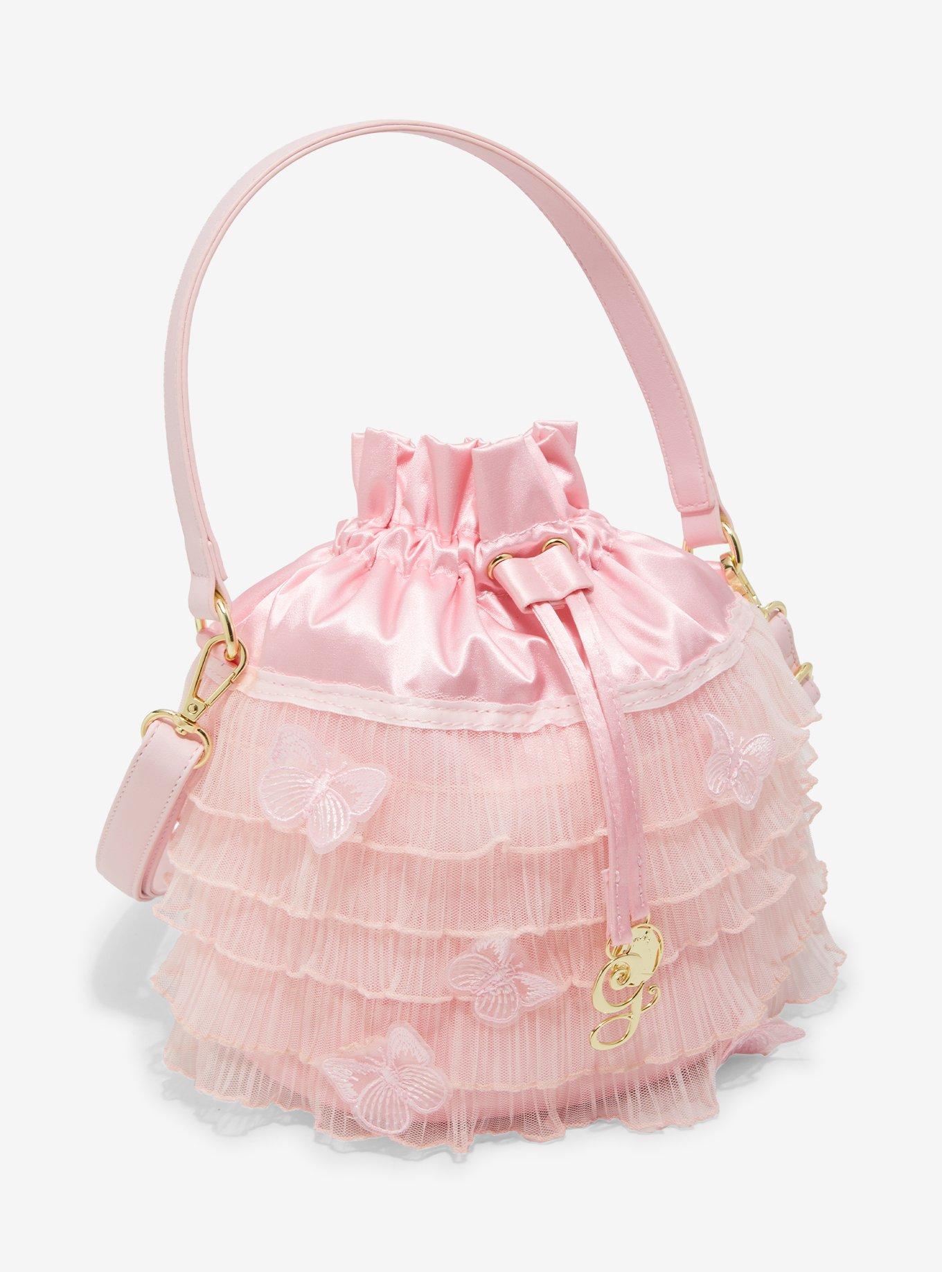 Her Universe Wicked Glinda Pink Butterfly Ruffle Crossbody Bag, , hi-res