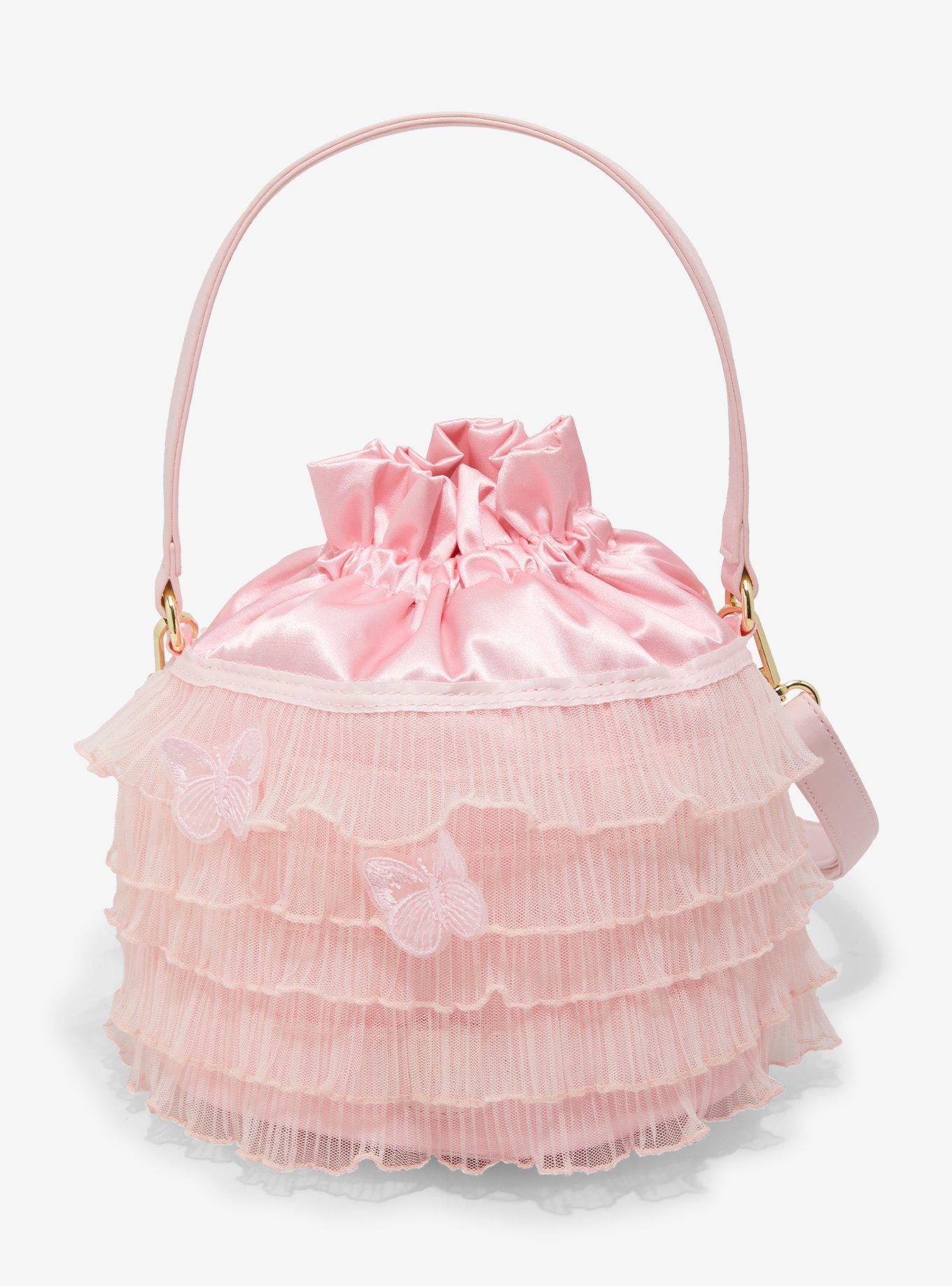 Her Universe Wicked Glinda Pink Butterfly Ruffle Crossbody Bag, , alternate