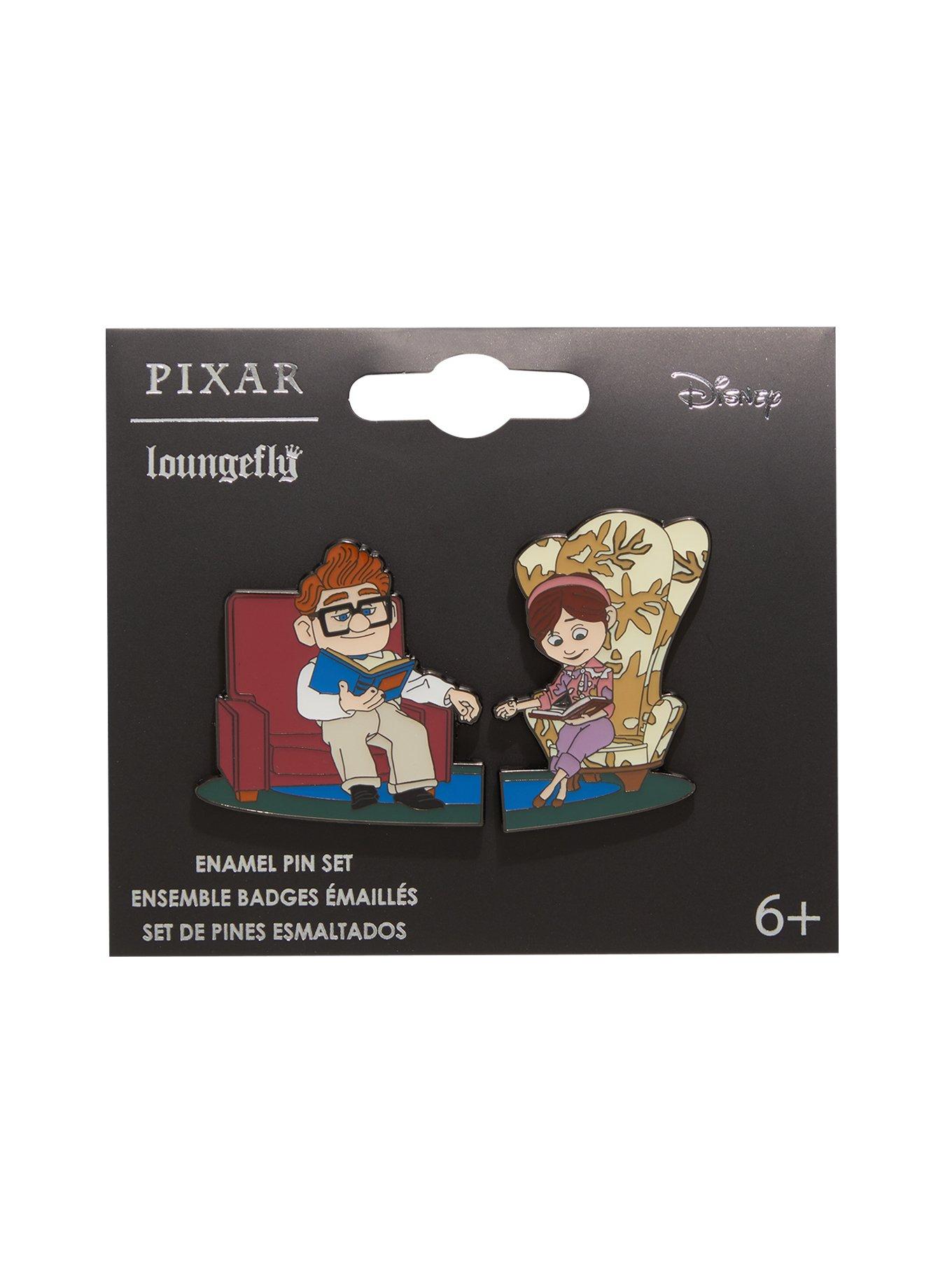 Loungefly Disney Pixar Up Carl & Ellie Enamel Pin Set, , hi-res