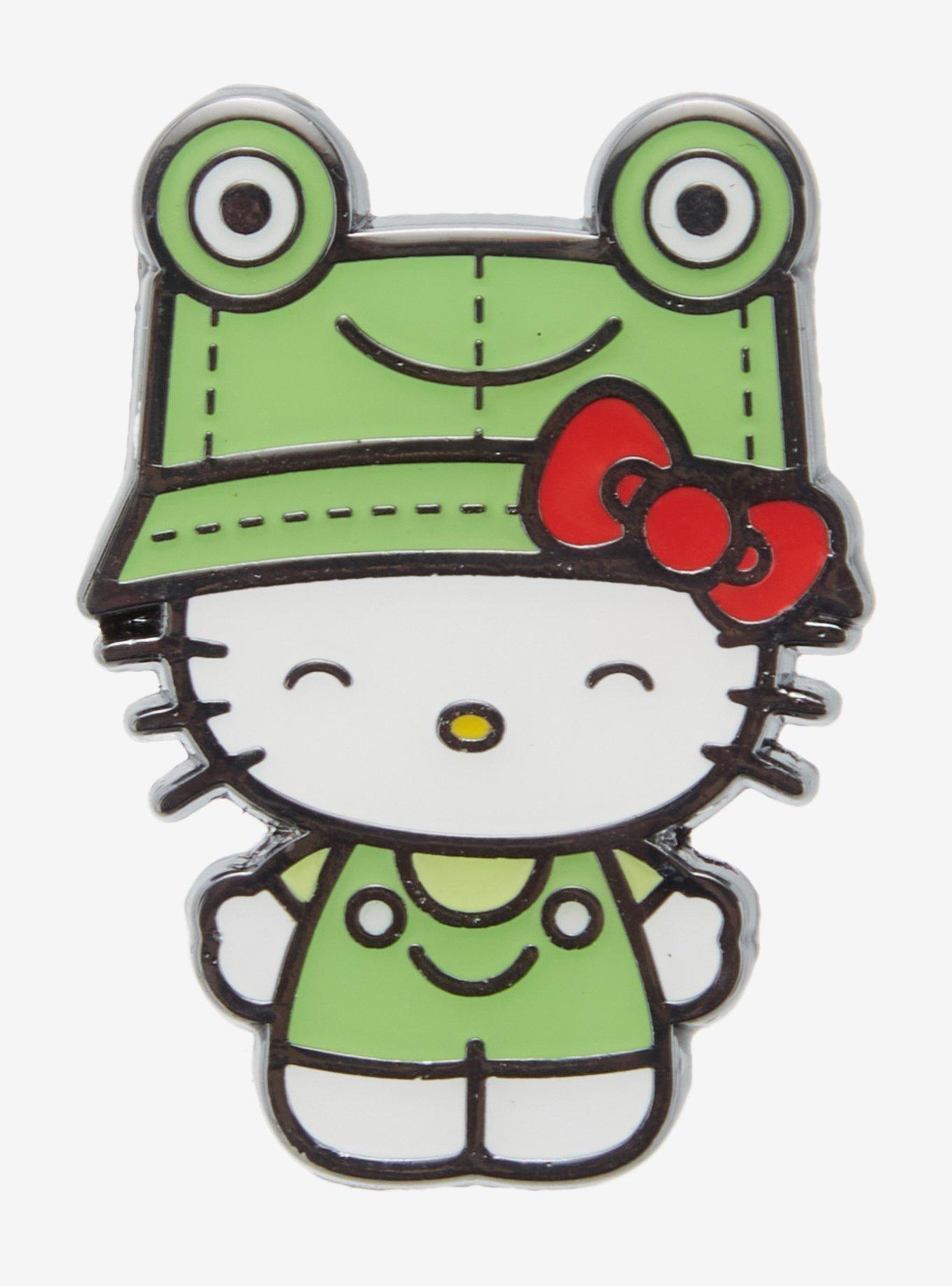 Loungefly Hello Kitty Frog Outfit Enamel Pin, , hi-res