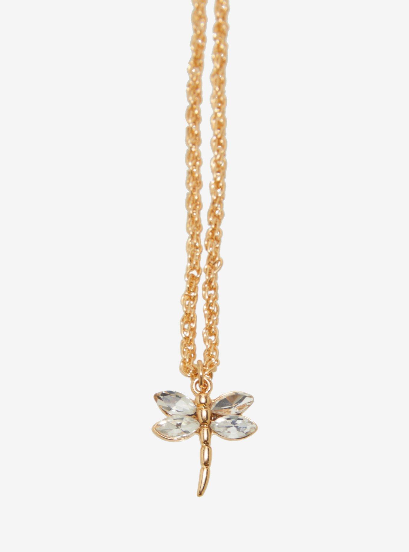 Thorn & Fable Dragonfly Cross Dagger Necklace Set, , alternate