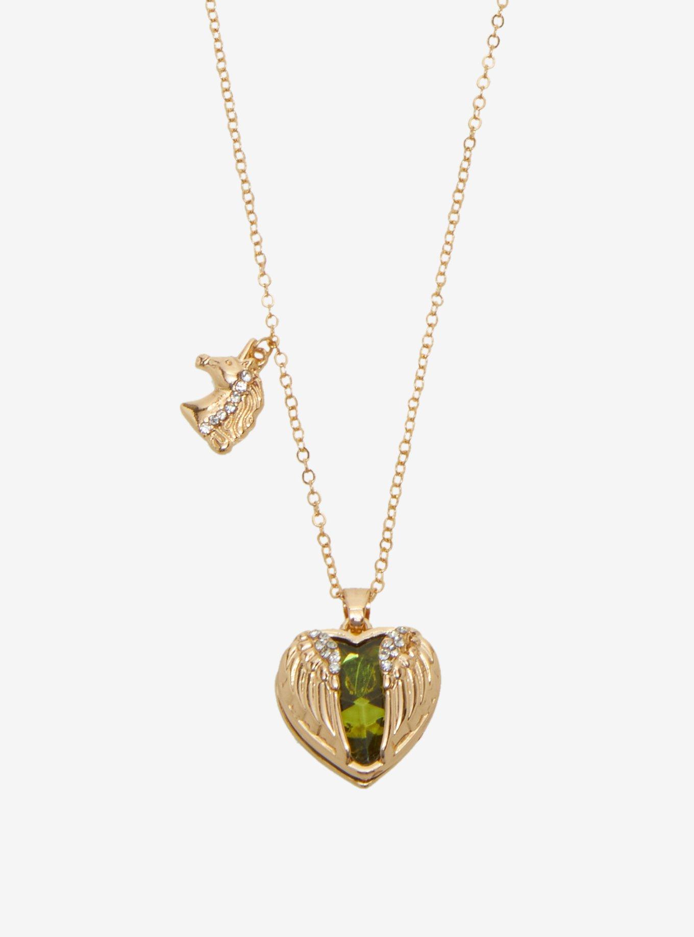 Thorn & Fable Unicorn Angel Wing Best Friend Necklace Set, , alternate
