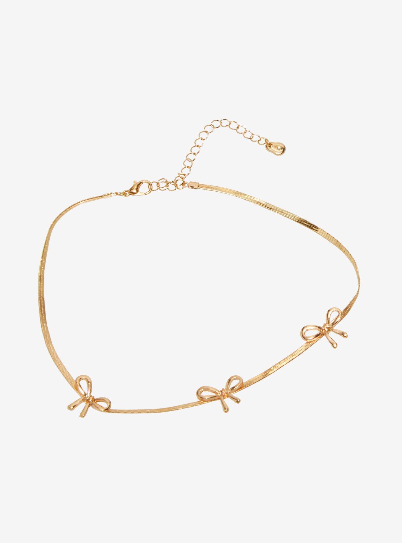 Sweet Society Bow Pearl Choker Set, , alternate