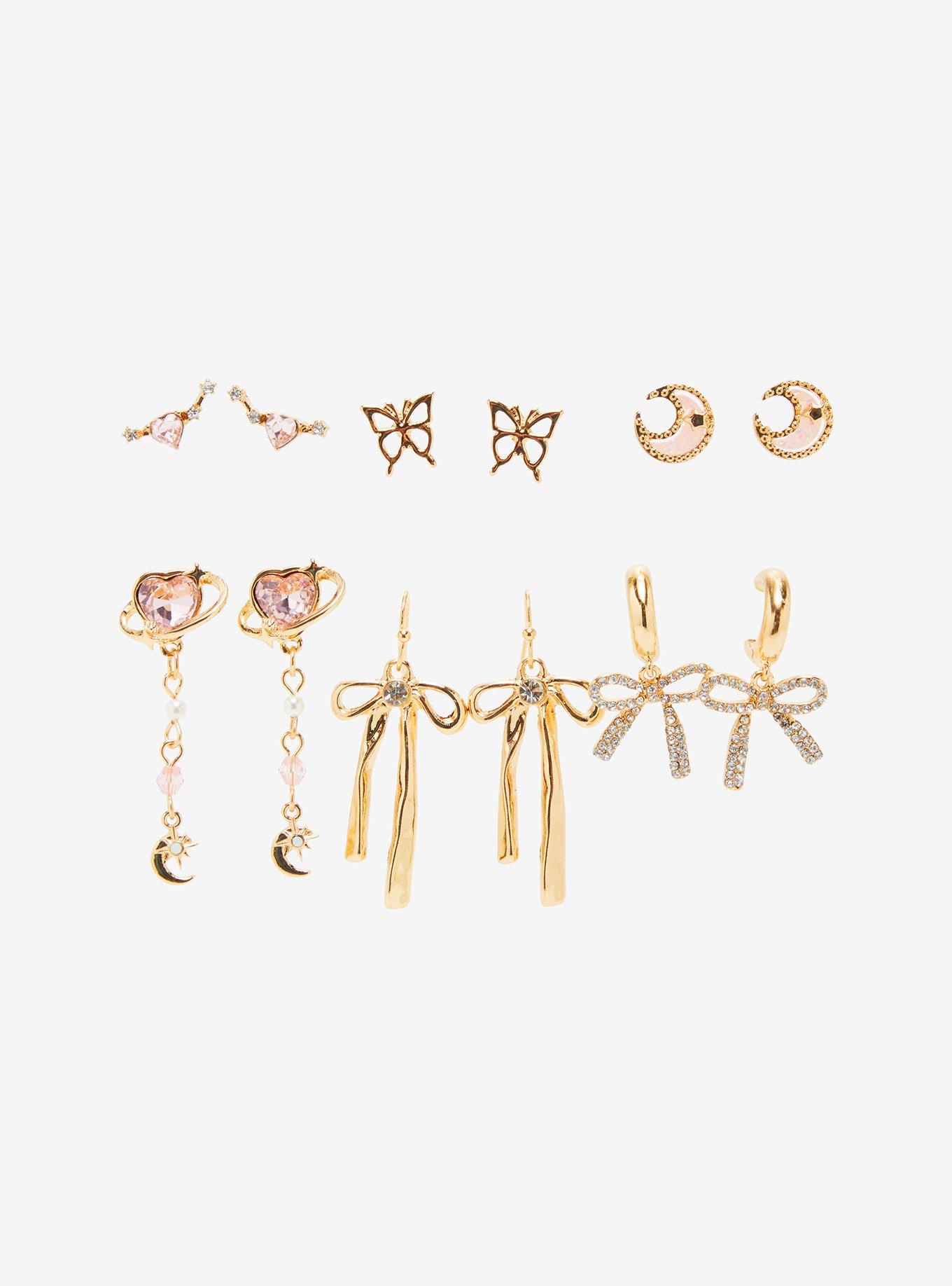 Sweet Society Butterfly Bow Earring Set, , hi-res