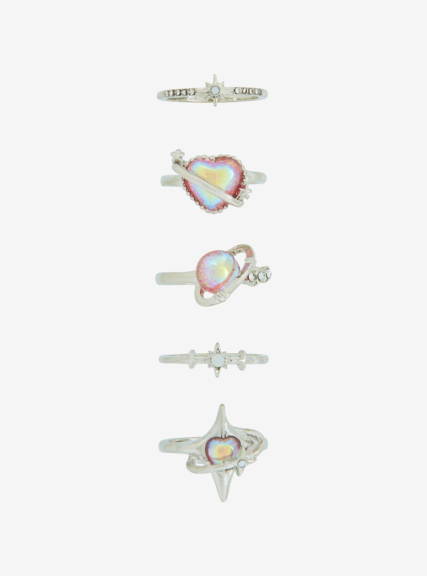 Cosmic Aura Star Planet Ring Set, , hi-res