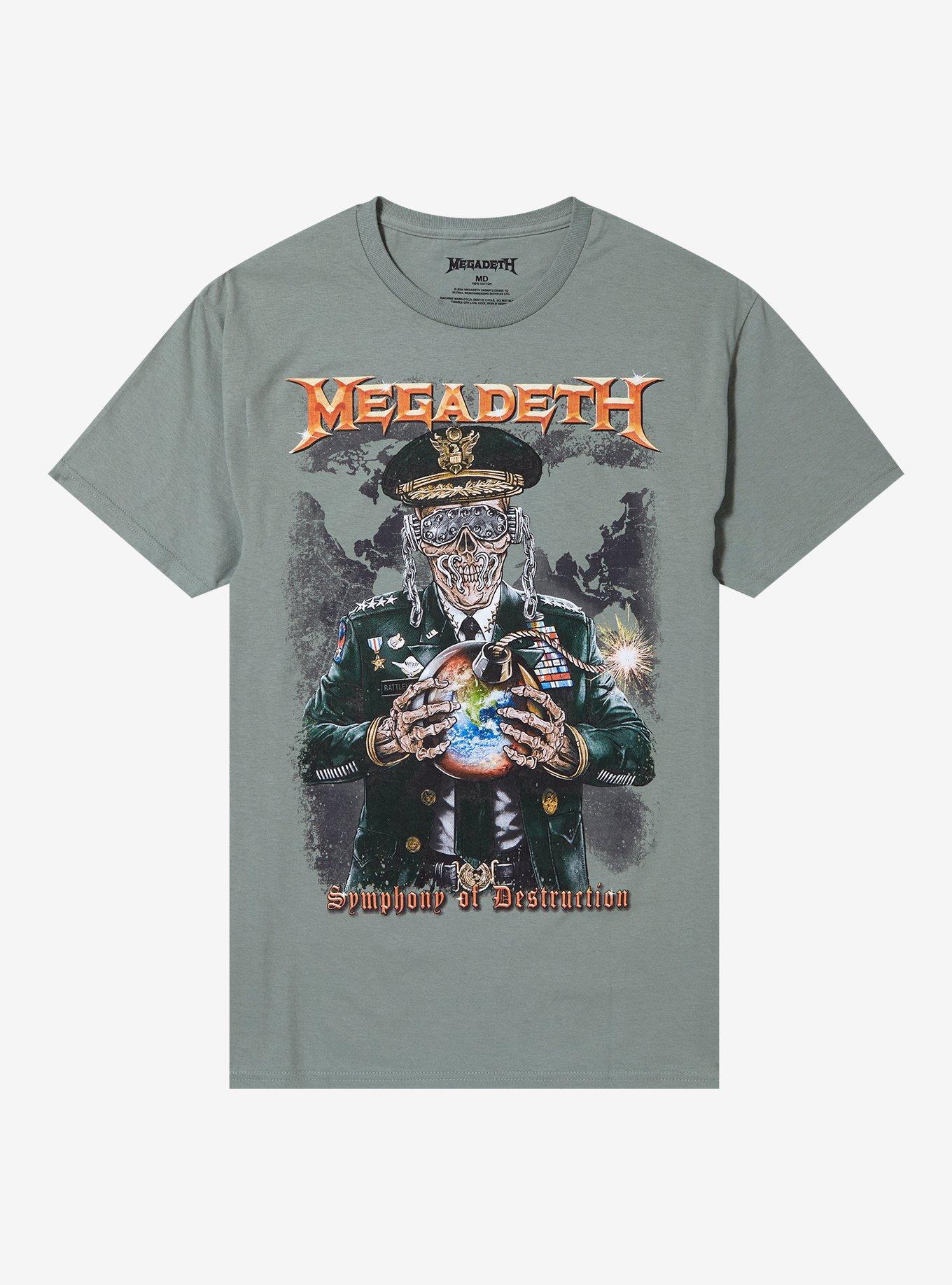 Megadeth Symphony Of Destruction Earth Bomb T-Shirt, SAGE, alternate