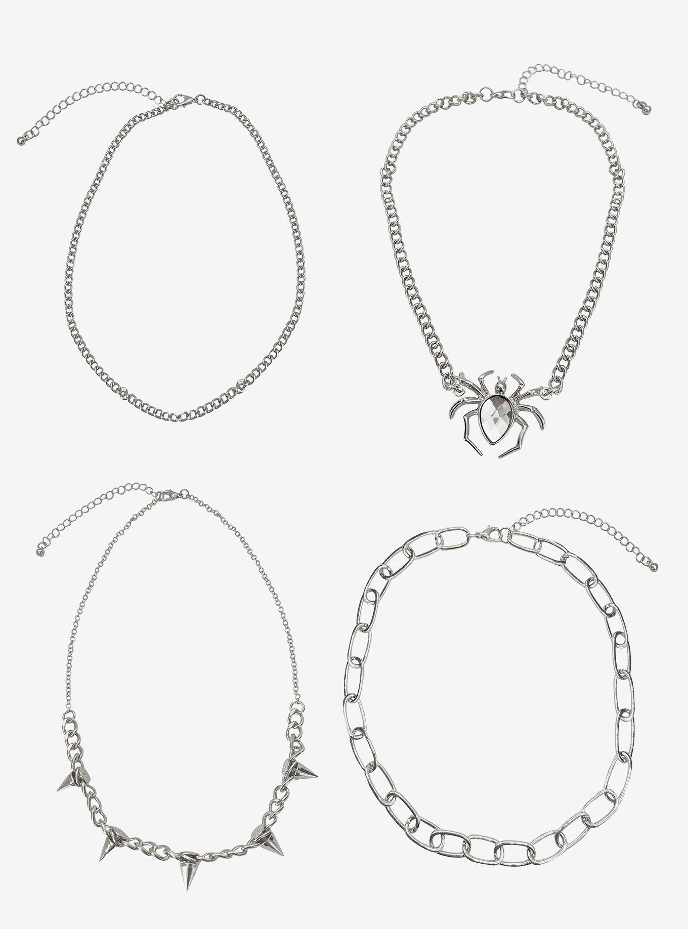 Social Collision Spider Chain Necklace Set