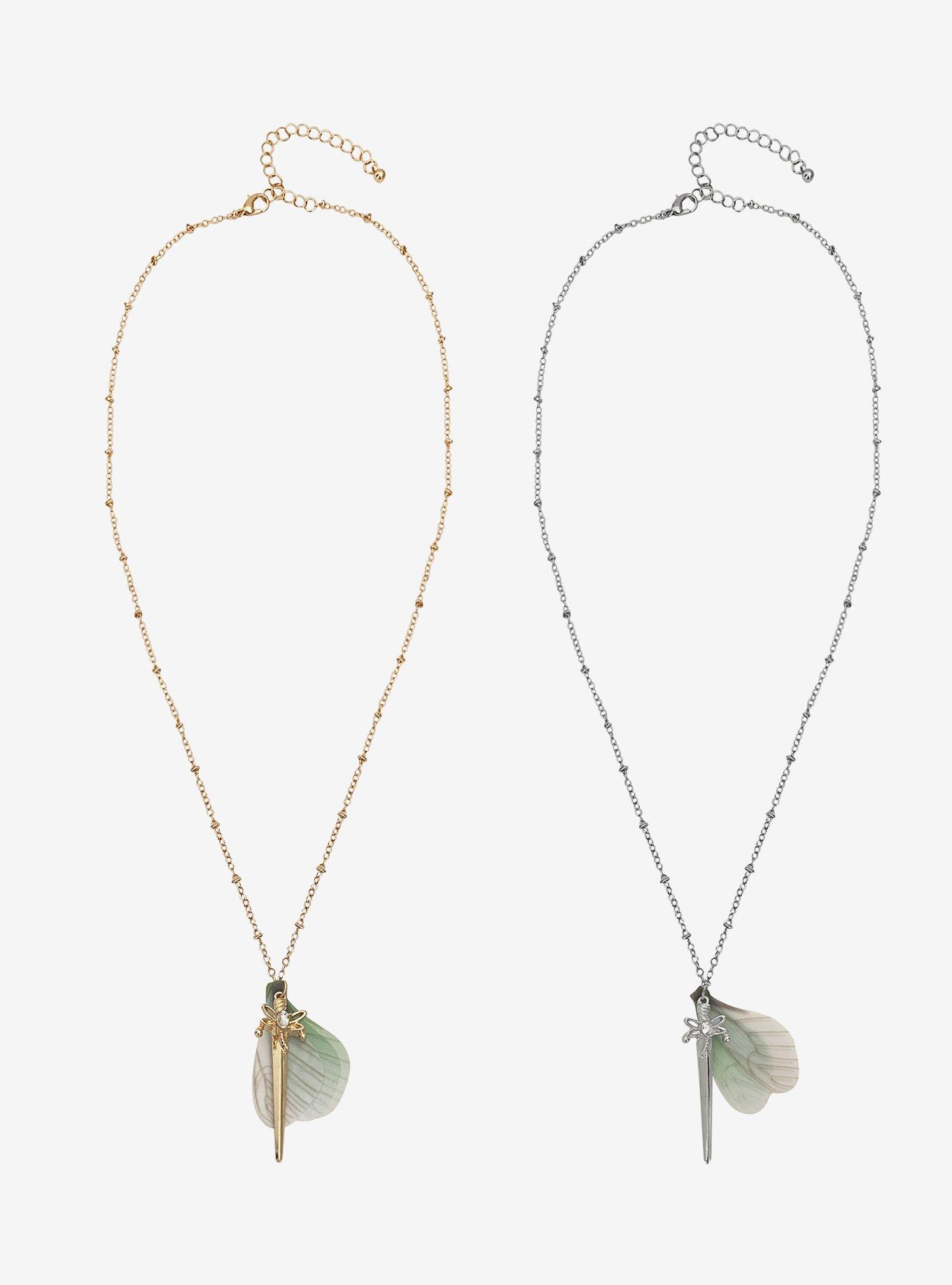 Thorn & Fable Fairy Daggers Best Friend Necklace Set, , hi-res
