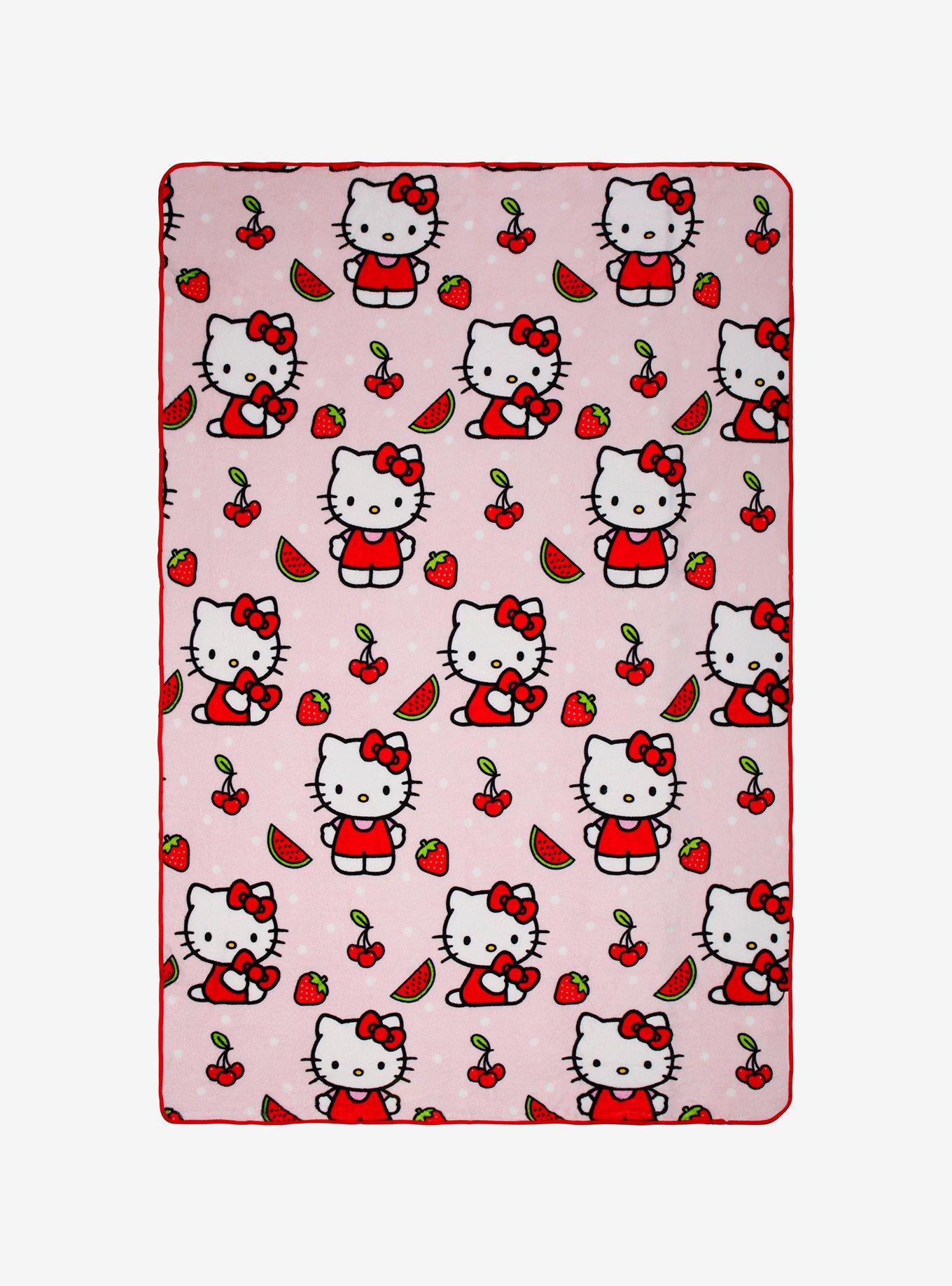 Hello Kitty Fruits Nogginz Pillow & Blanket Set, , hi-res