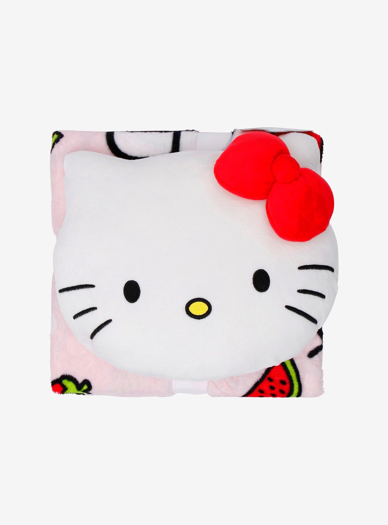 Hello Kitty Fruits Nogginz Pillow & Blanket Set, , alternate