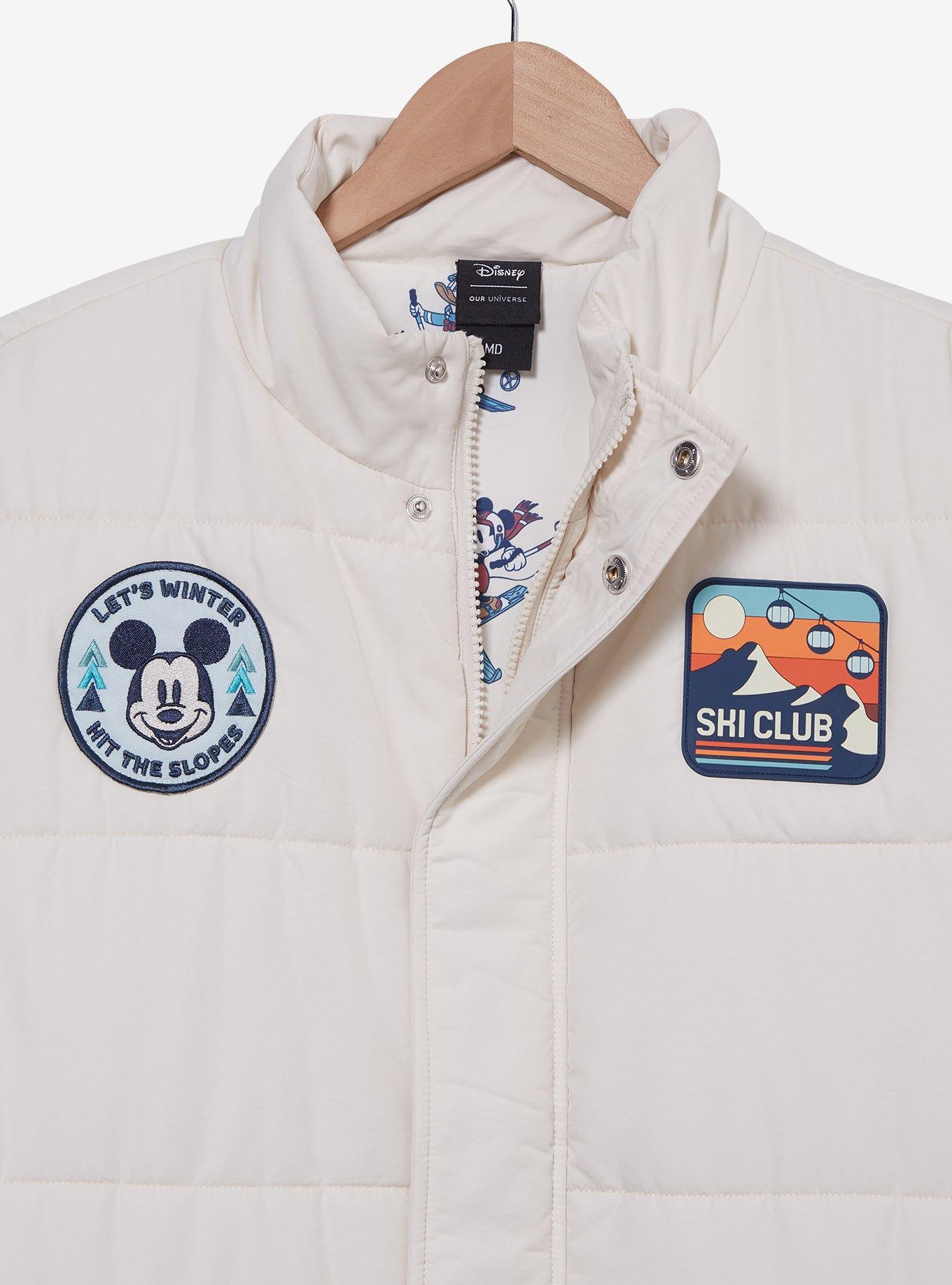 Disney Mickey Mouse & Friends Ski Puffer Vest - BoxLunch Exclusive, CREAM, alternate