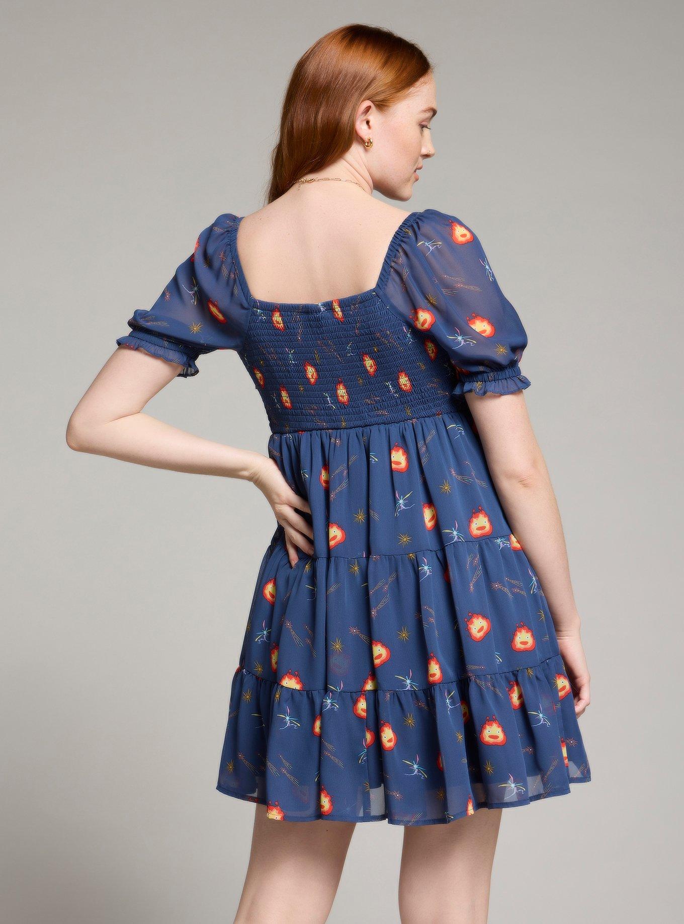 Her Universe Studio Ghibli® Howl's Moving Castle Calcifer Starry Dress — BoxLunch Exclusive, MULTI, alternate