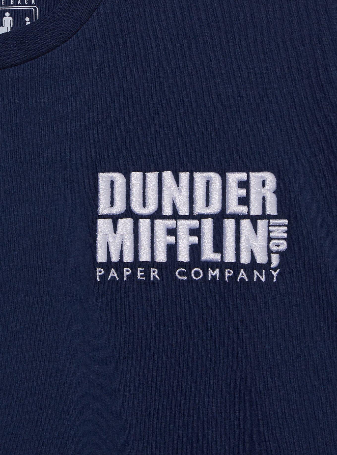 The Office Dunder Mifflin Embroidered T-Shirt - BoxLunch Exclusive, DARK BLUE, alternate