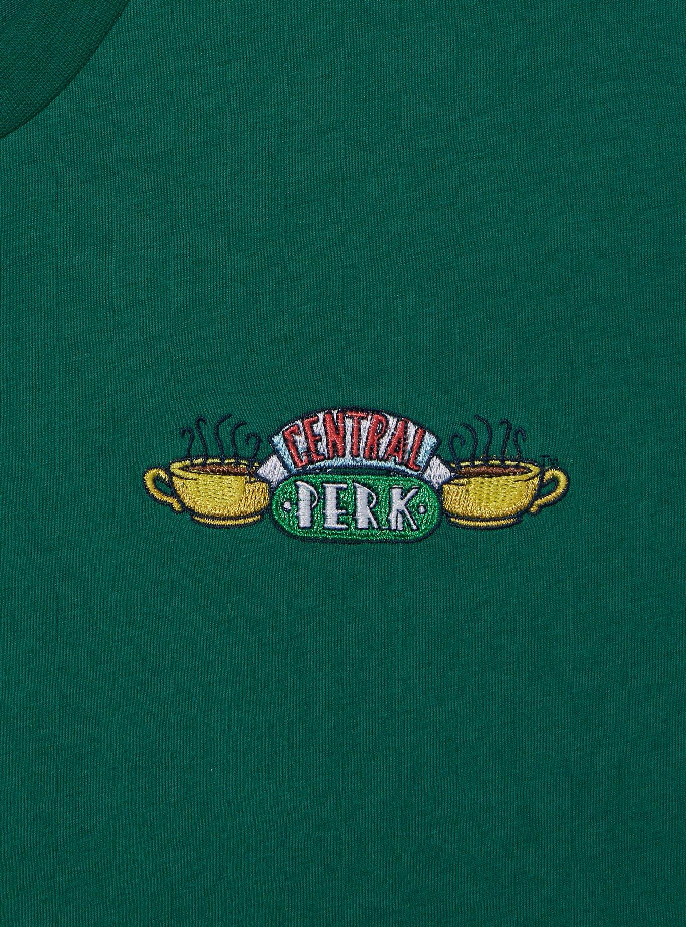 Friends Central Perk Embroidered T-Shirt - BoxLunch Exclusive, DARK GREEN, alternate