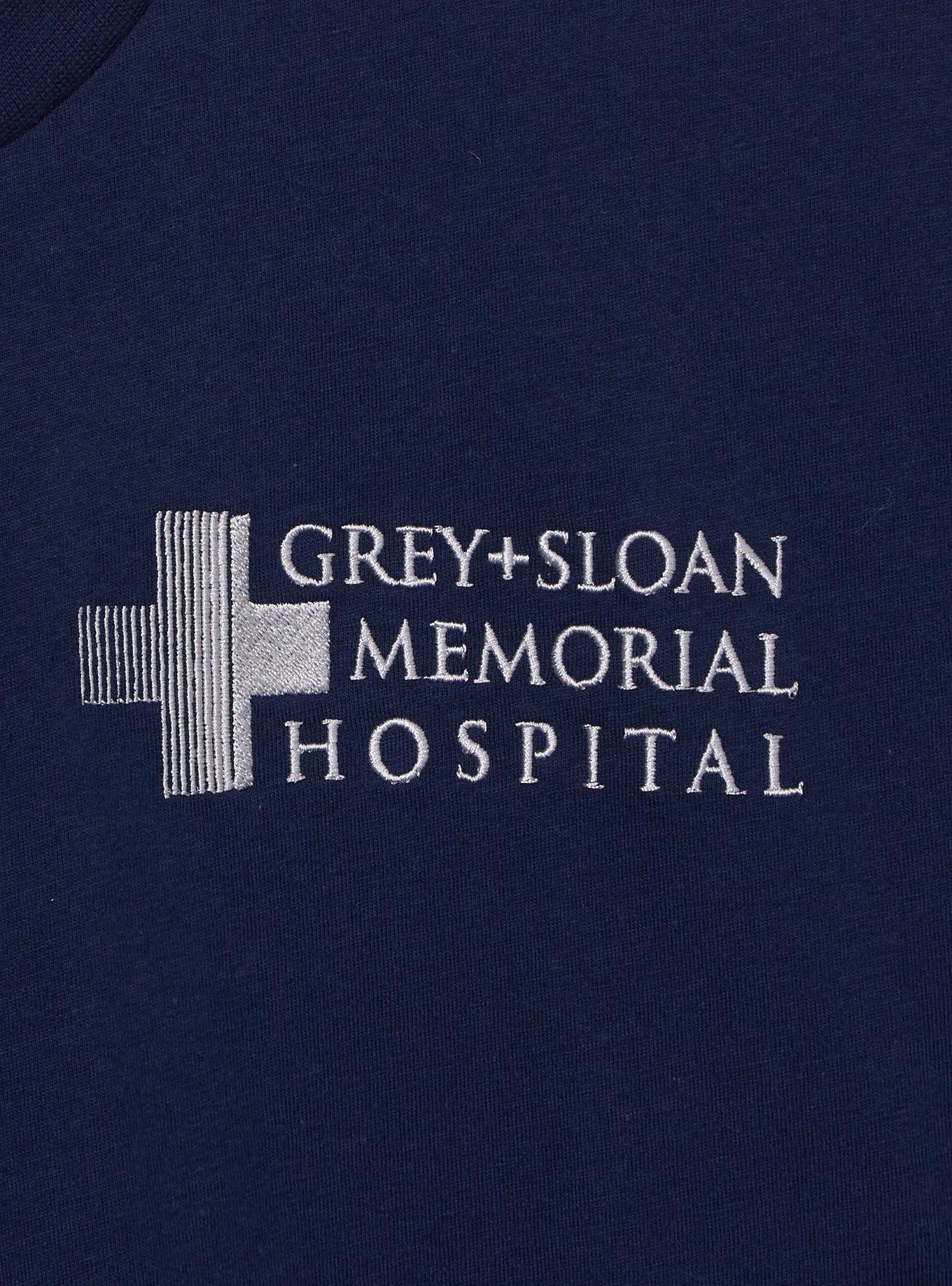 Grey's Anatomy Hospital Logo T-Shirt - BoxLunch Exclusive, DARK BLUE, alternate