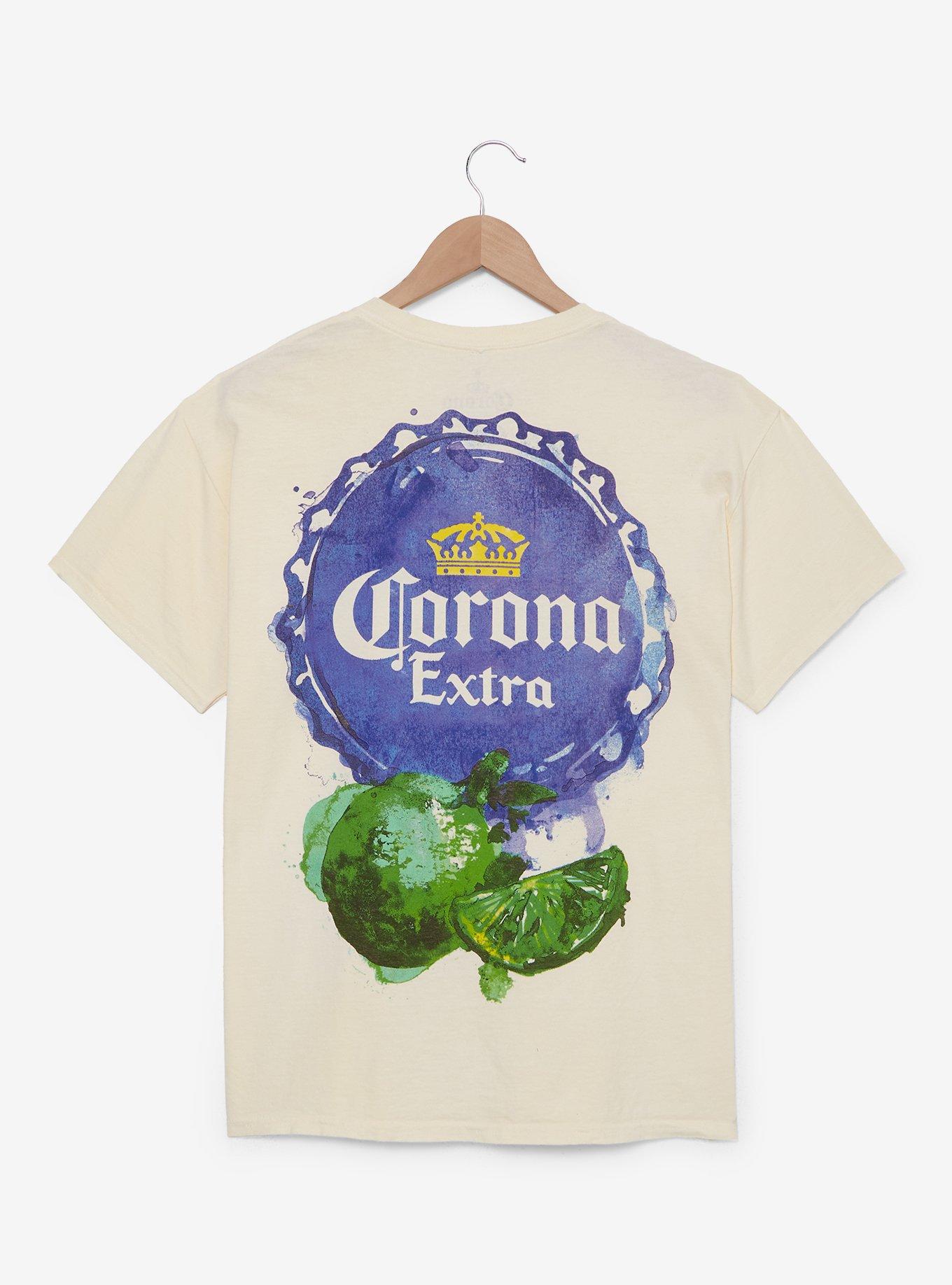 Corona Extra Lime Watercolor T-Shirt &mdash; BoxLunch Exclusive, NATURAL, alternate