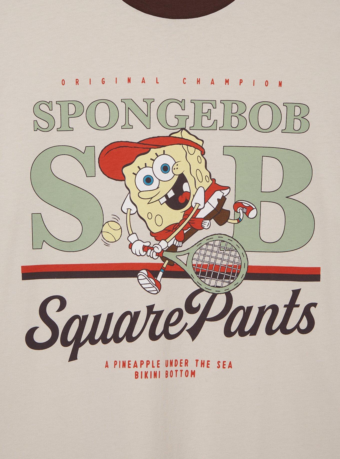 SpongeBob SquarePants Tennis Ringer T-Shirt — BoxLunch Exclusive, MULTI, alternate