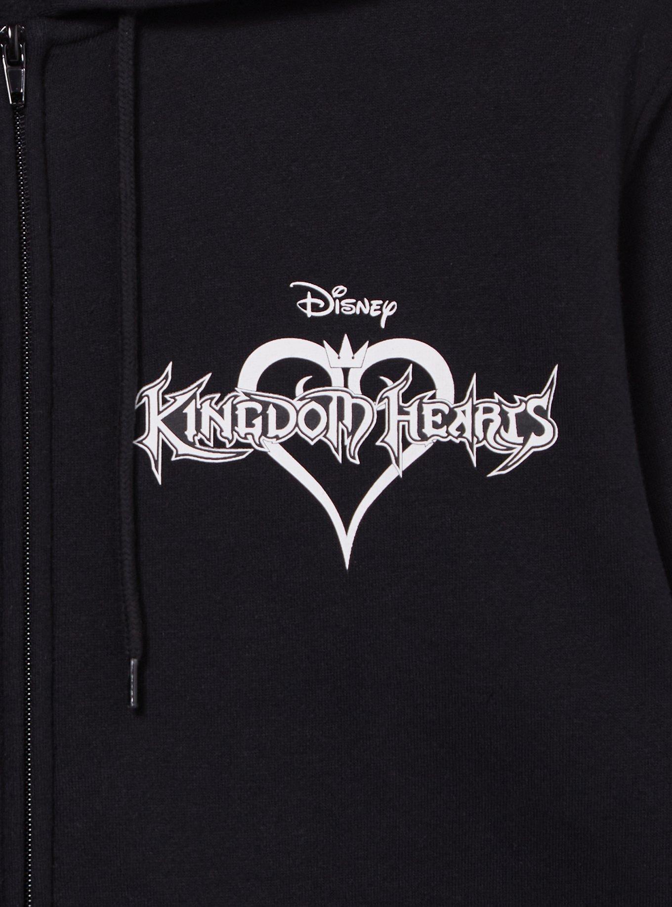 Disney Kingdom Hearts Character Panel Zippered Hoodie - BoxLunch Exclusive, BLACK, alternate